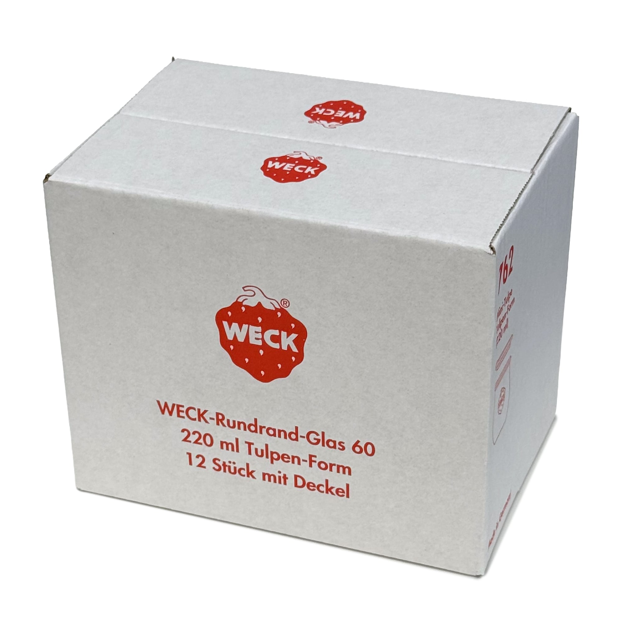 12x 220 ml WECK verre tulipe avec couvercle en verre RR 60
