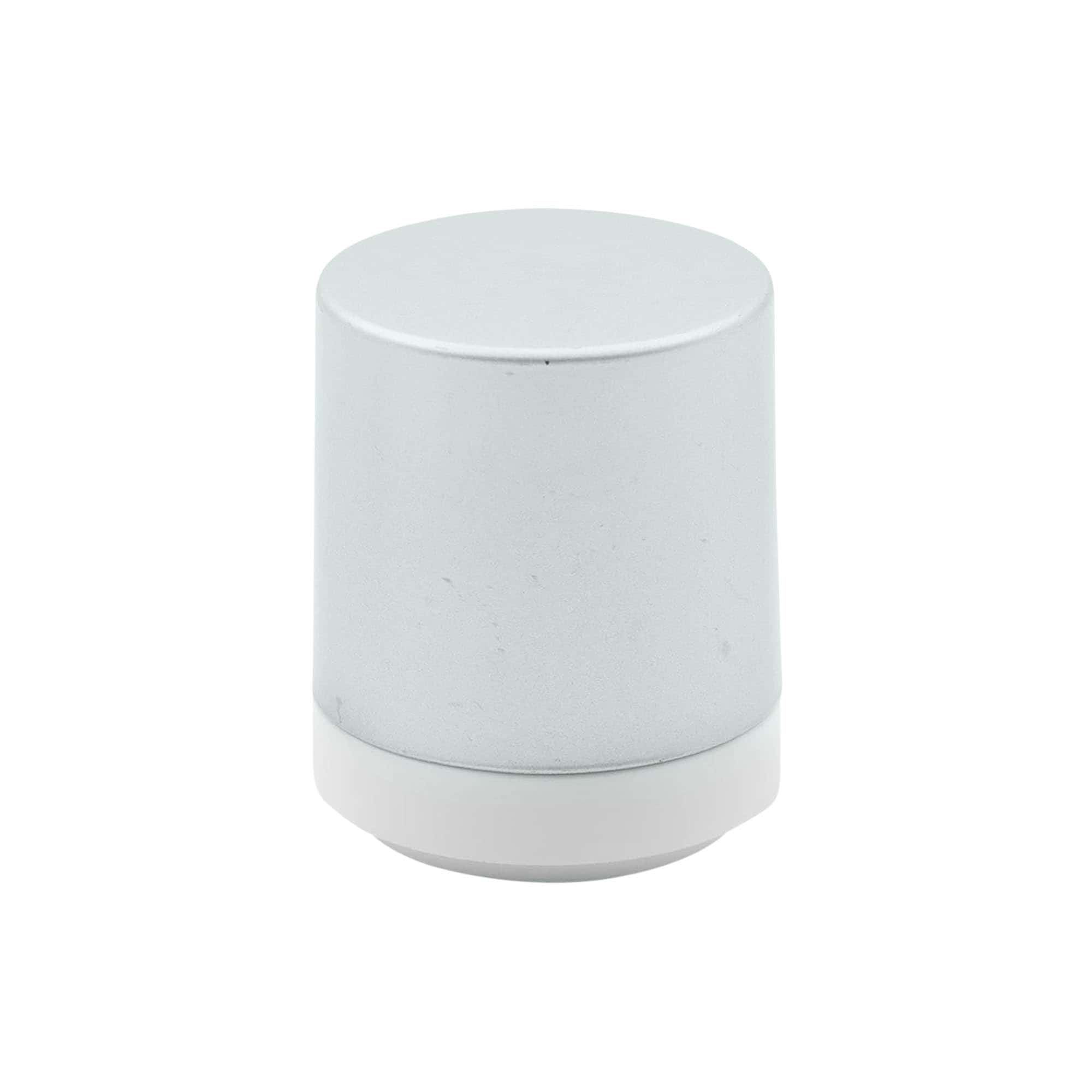 Flacon airless tête de pompe 'Mezzo', plastique PP, argenté