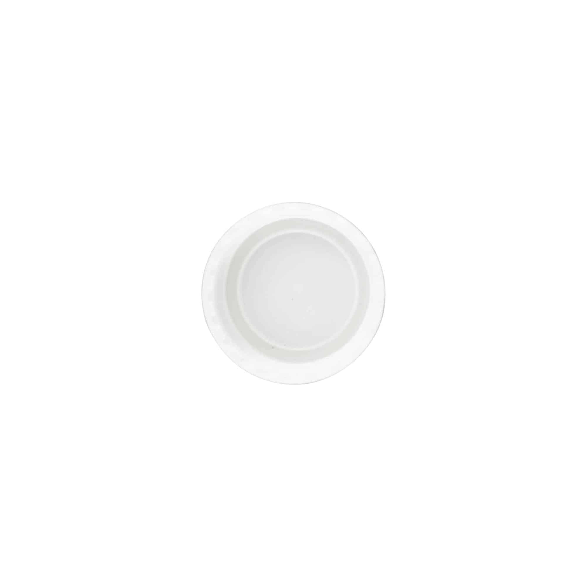 Bougage à vis, plastique PP, blanc, pour bouchage: 24/410