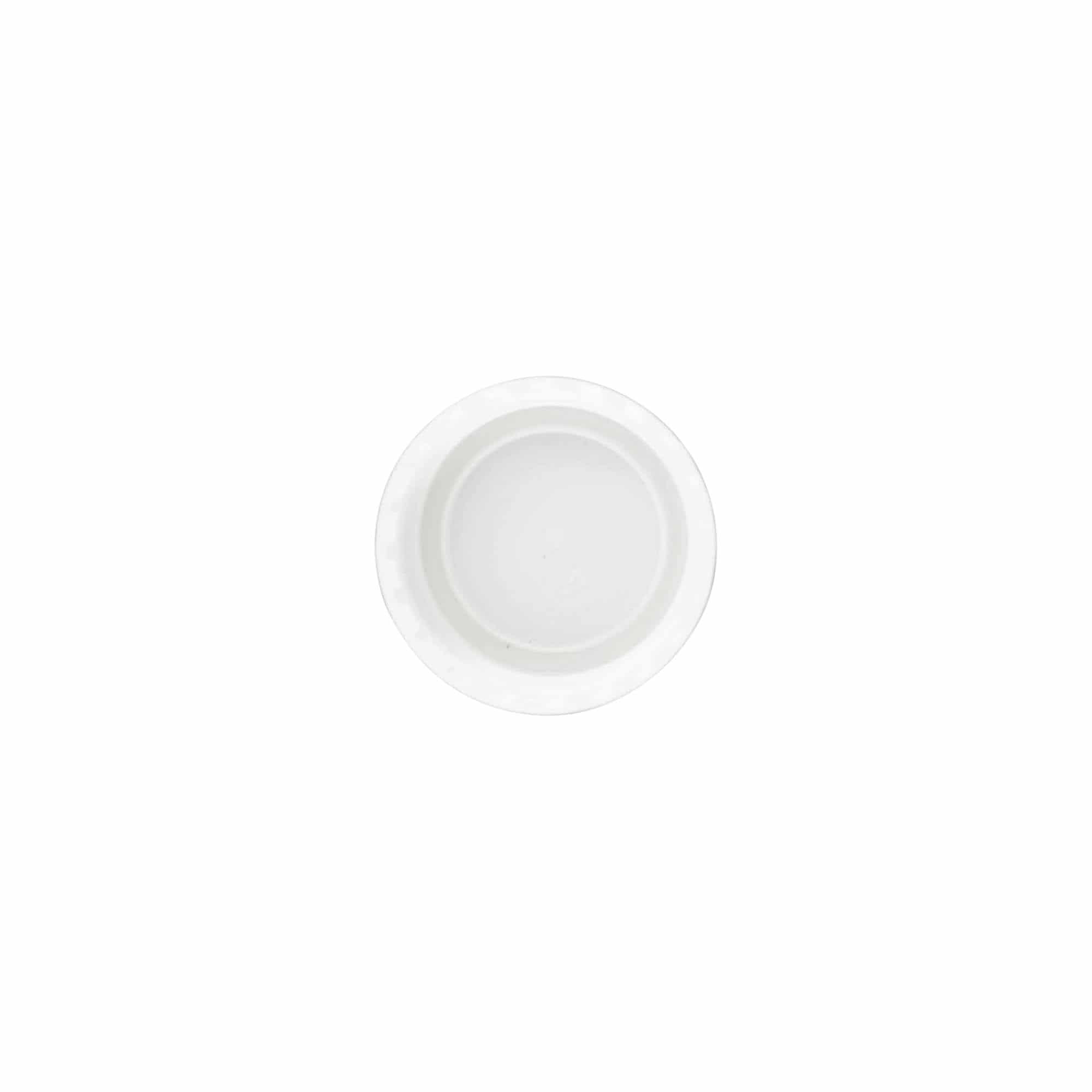 Bouchon à vis, plastique PP, blanc, pour ouverture : 24/410