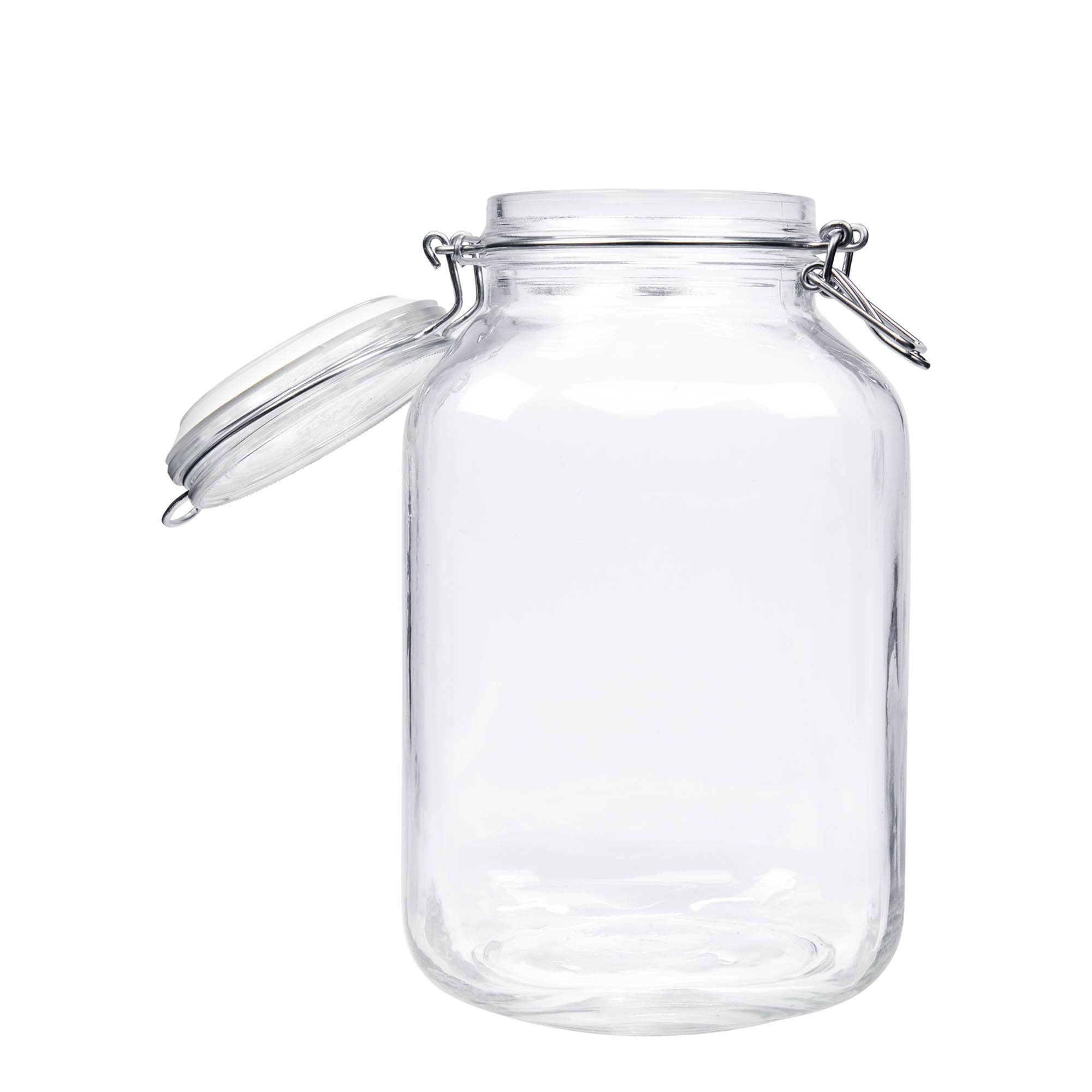 3 000 ml bocal à fermeture à fil « Fido », carré, ouverture : fermeture à fil métallique