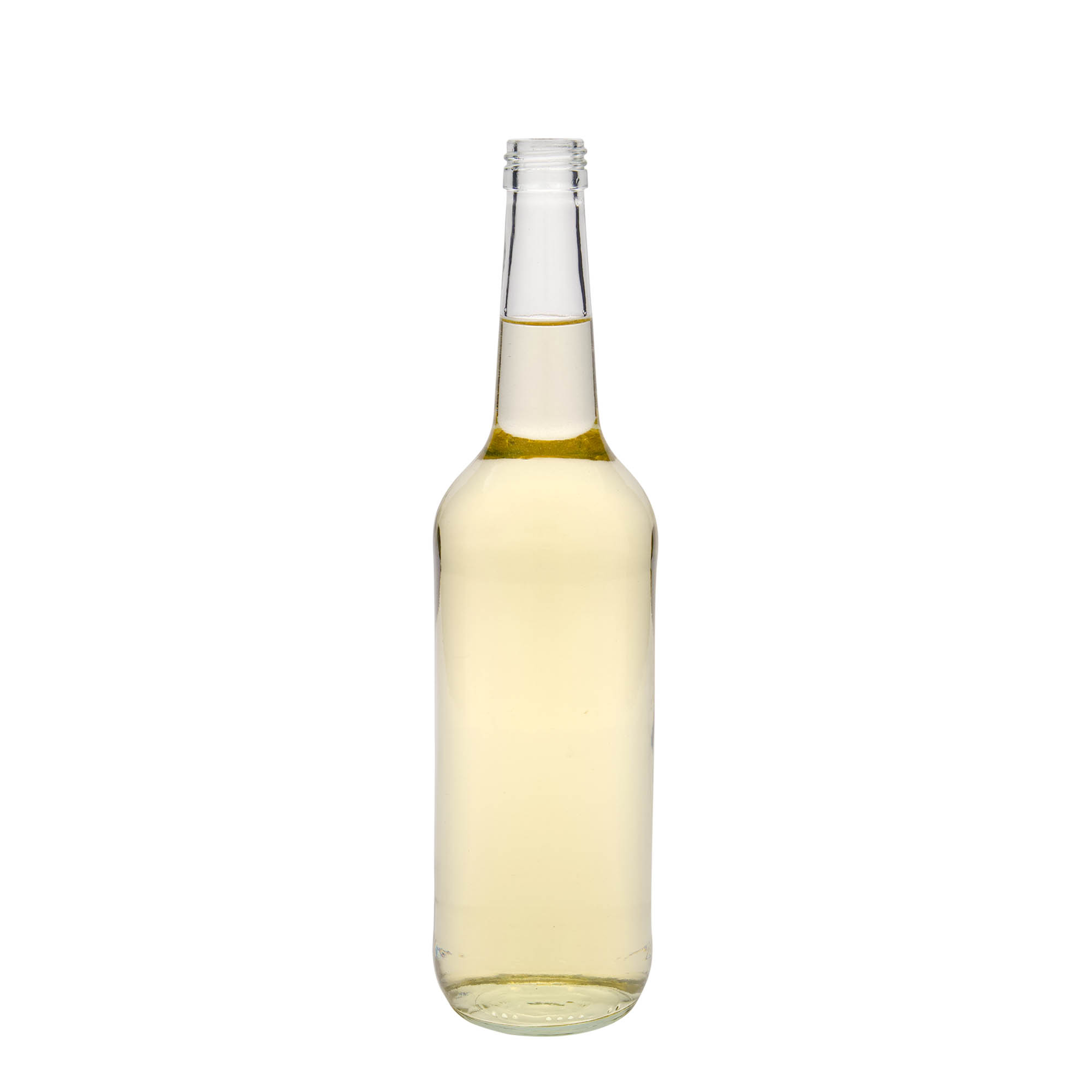 Bouteille en verre 700 ml à col droit, ouverture : PP 28 Bouteille en verre 700 ml à col droit, ouverture : PP 28