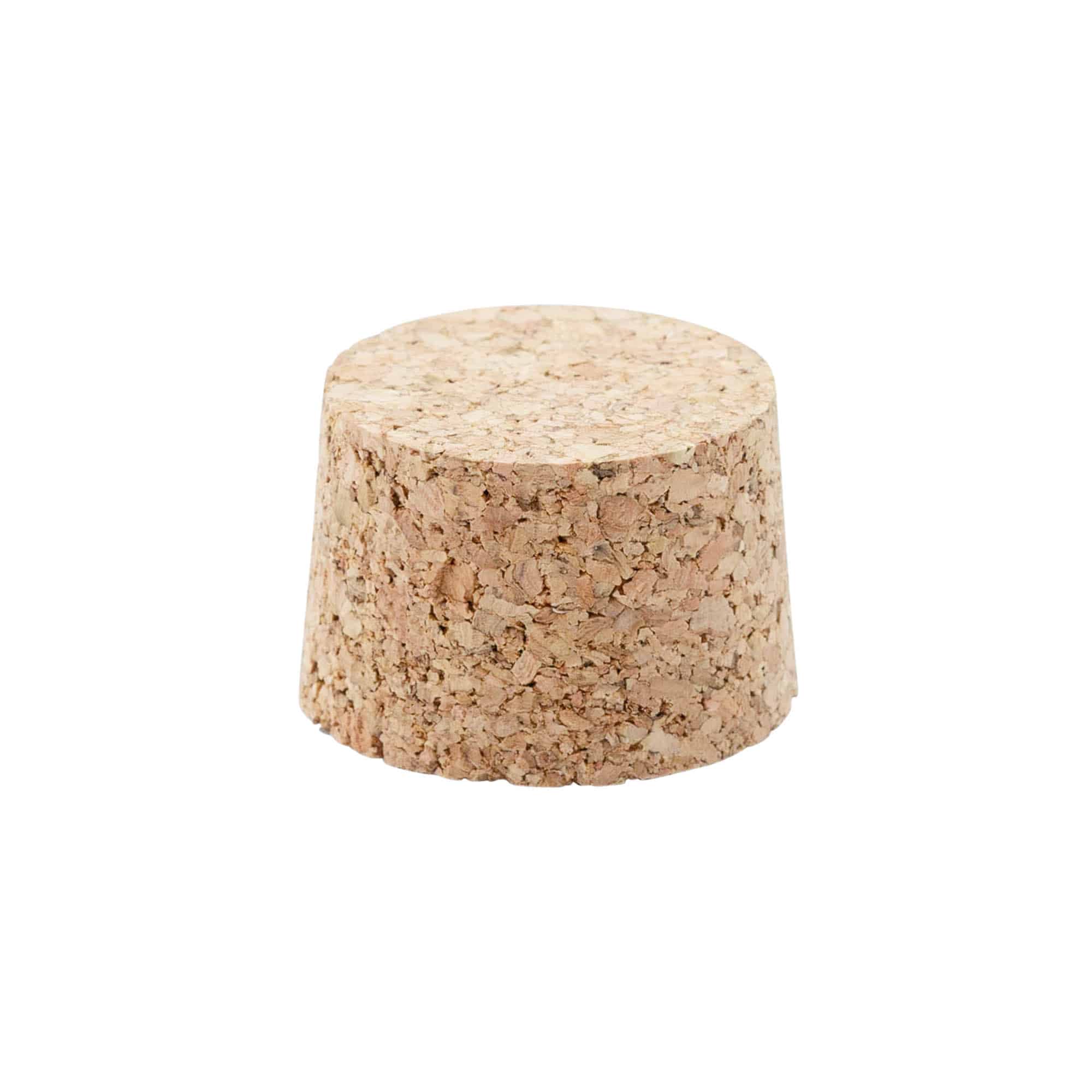 Bouchon conique 38-42 x 27, liège pressé, beige, pour embouchure : liège