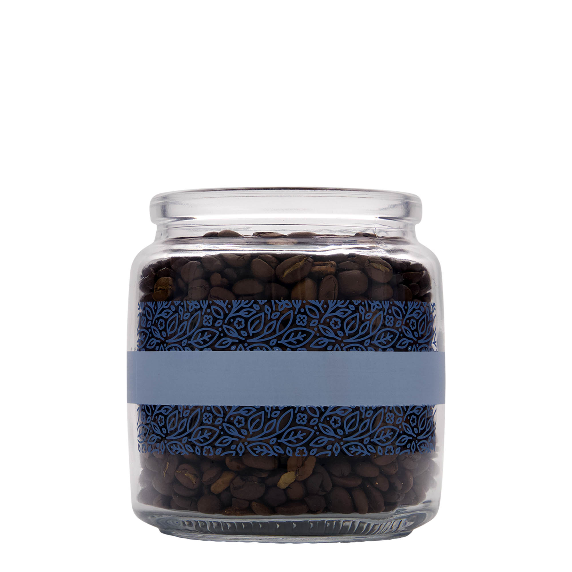 750 ml Verre à bouchon « Giara », motif : Naturalmente blu, ouverture : bouchon