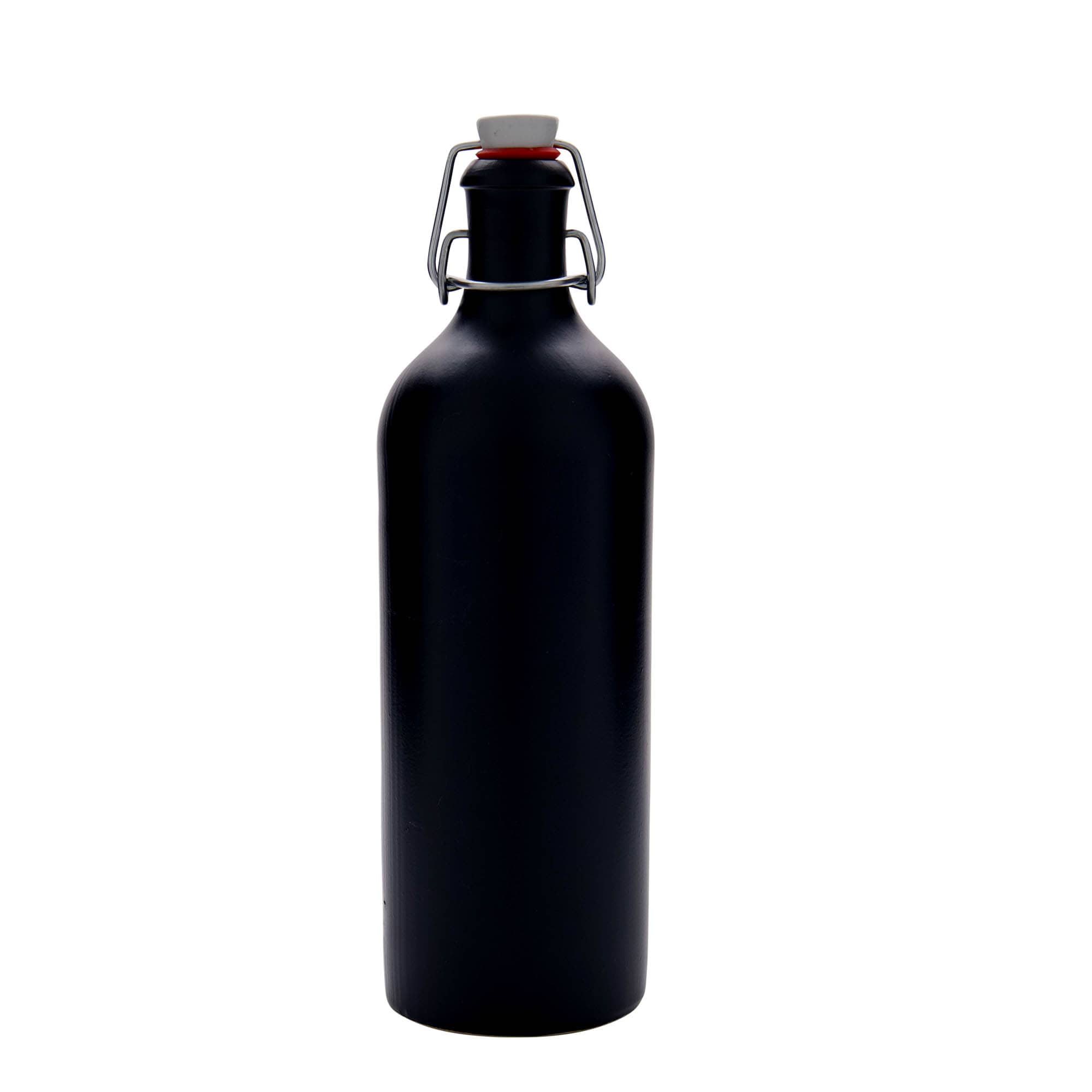 Cruche en grès 750 ml, noir, ouverture : fermeture à levier