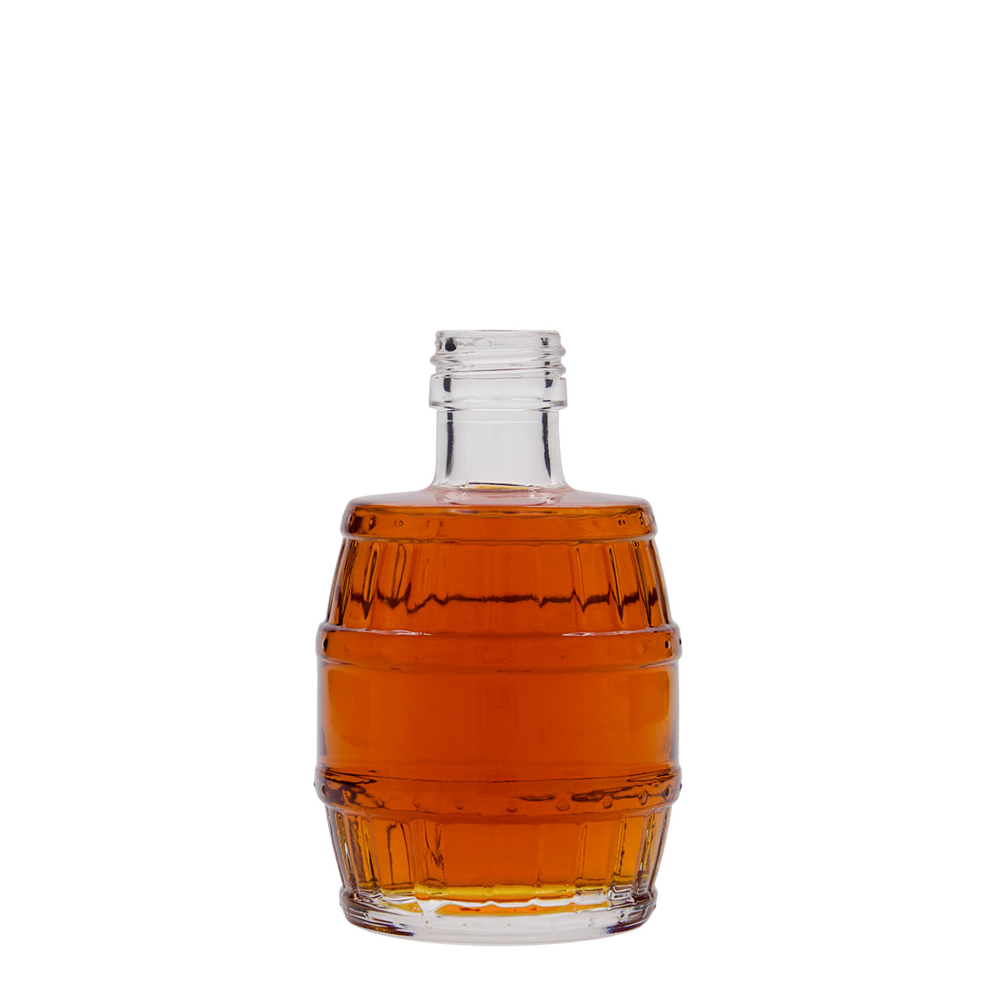 Bouteille en verre 200 ml « tonneau », ouverture : PP 28