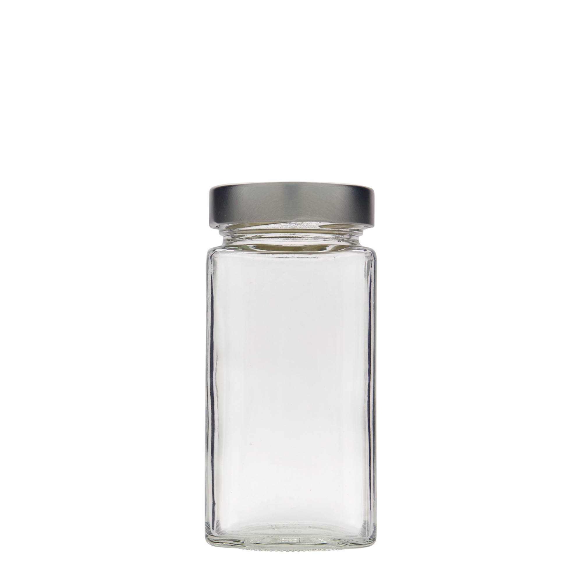 314 ml Verre carré « Funny », ouverture : Deep-Twist-Off (DTO 58)