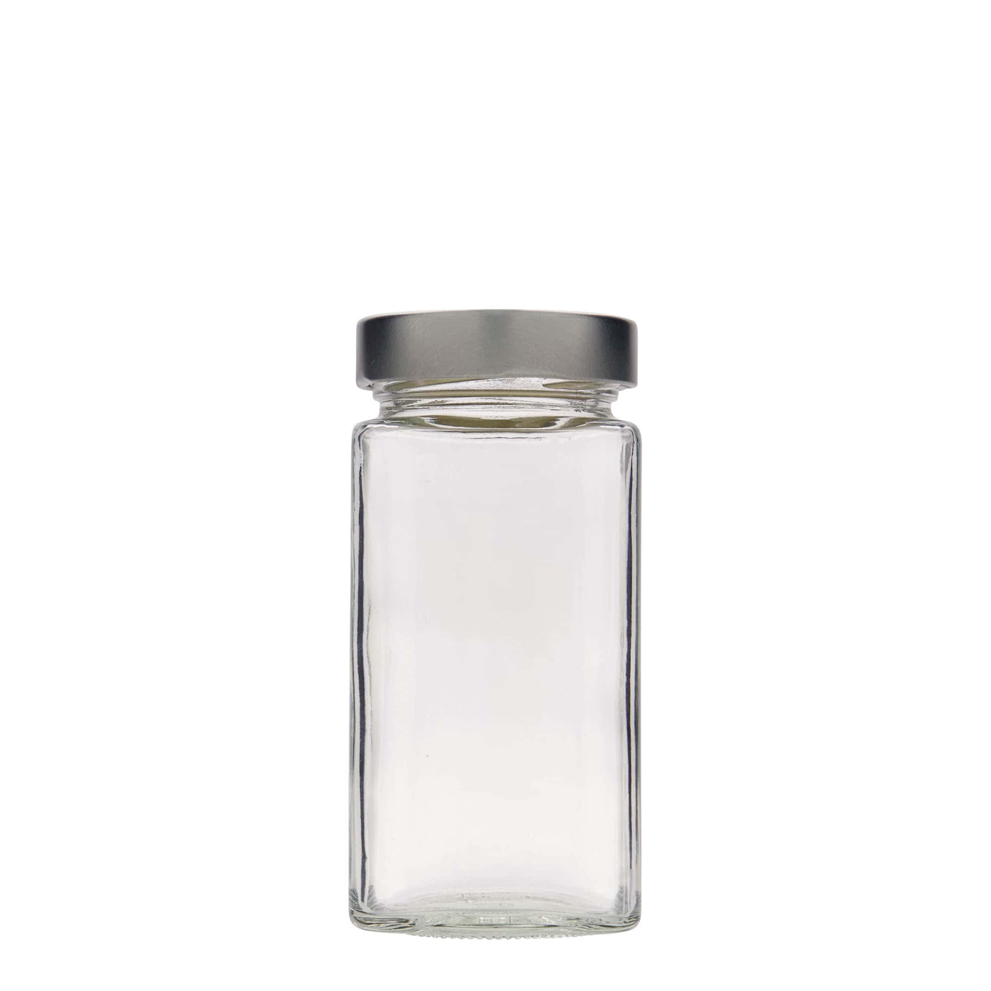 314 ml Verre carré « Funny », ouverture : Deep-Twist-Off (DTO 58)