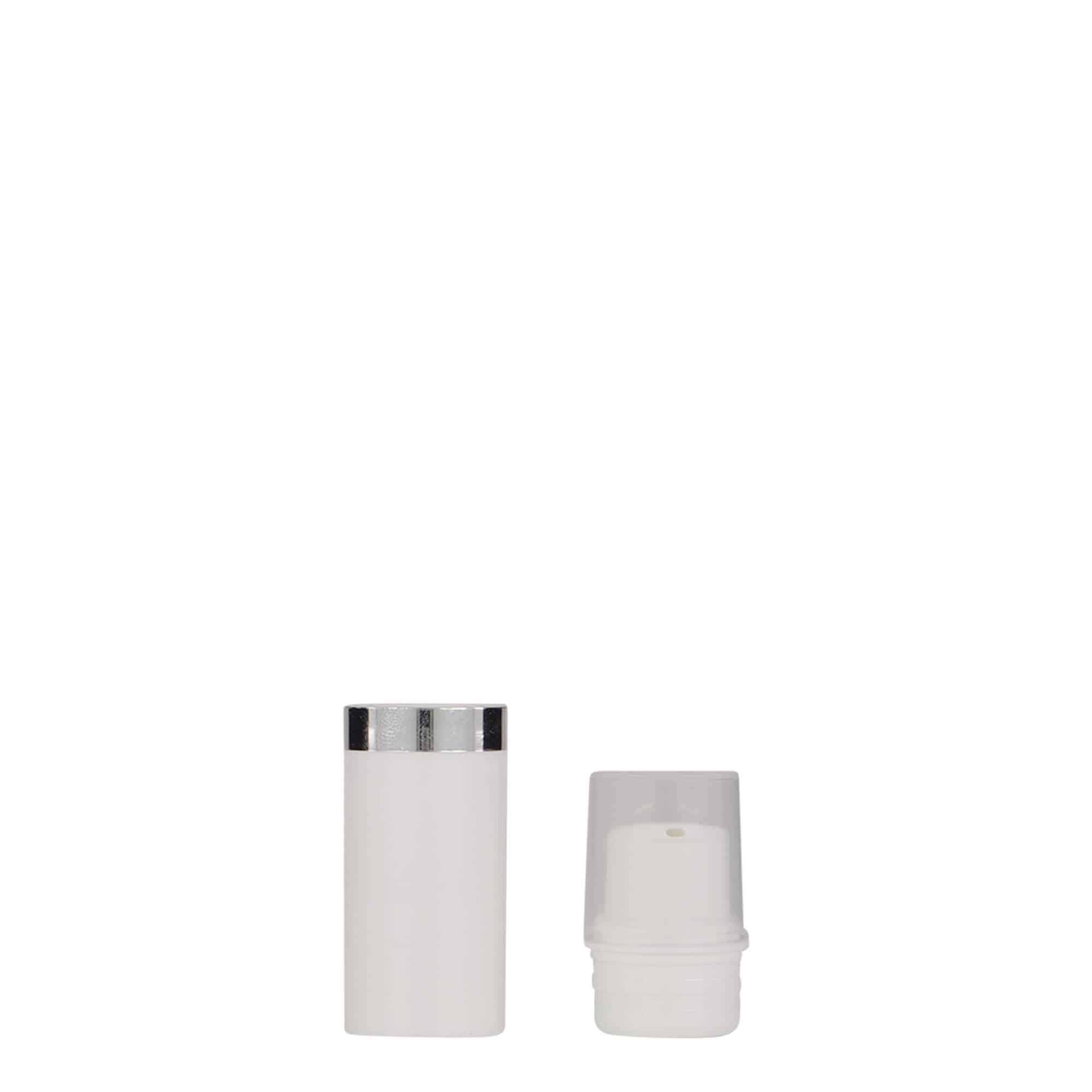 Flacon airless 5 ml 'Nano', plastique PP, blanc