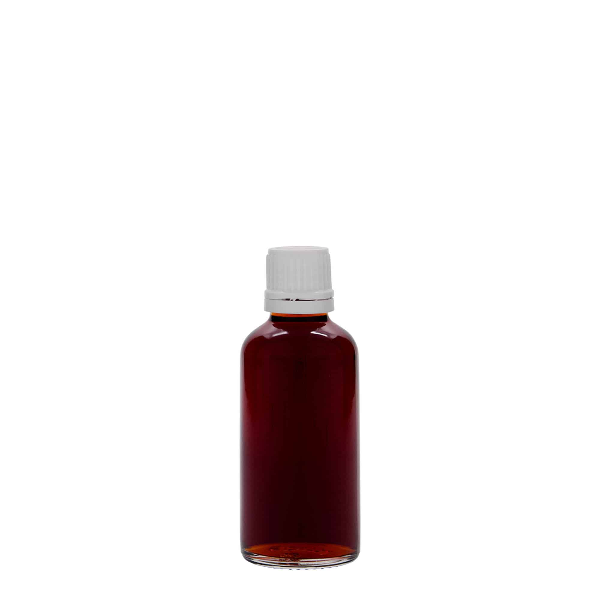 Flacon médical 50 ml, verre, ouverture : DIN 18