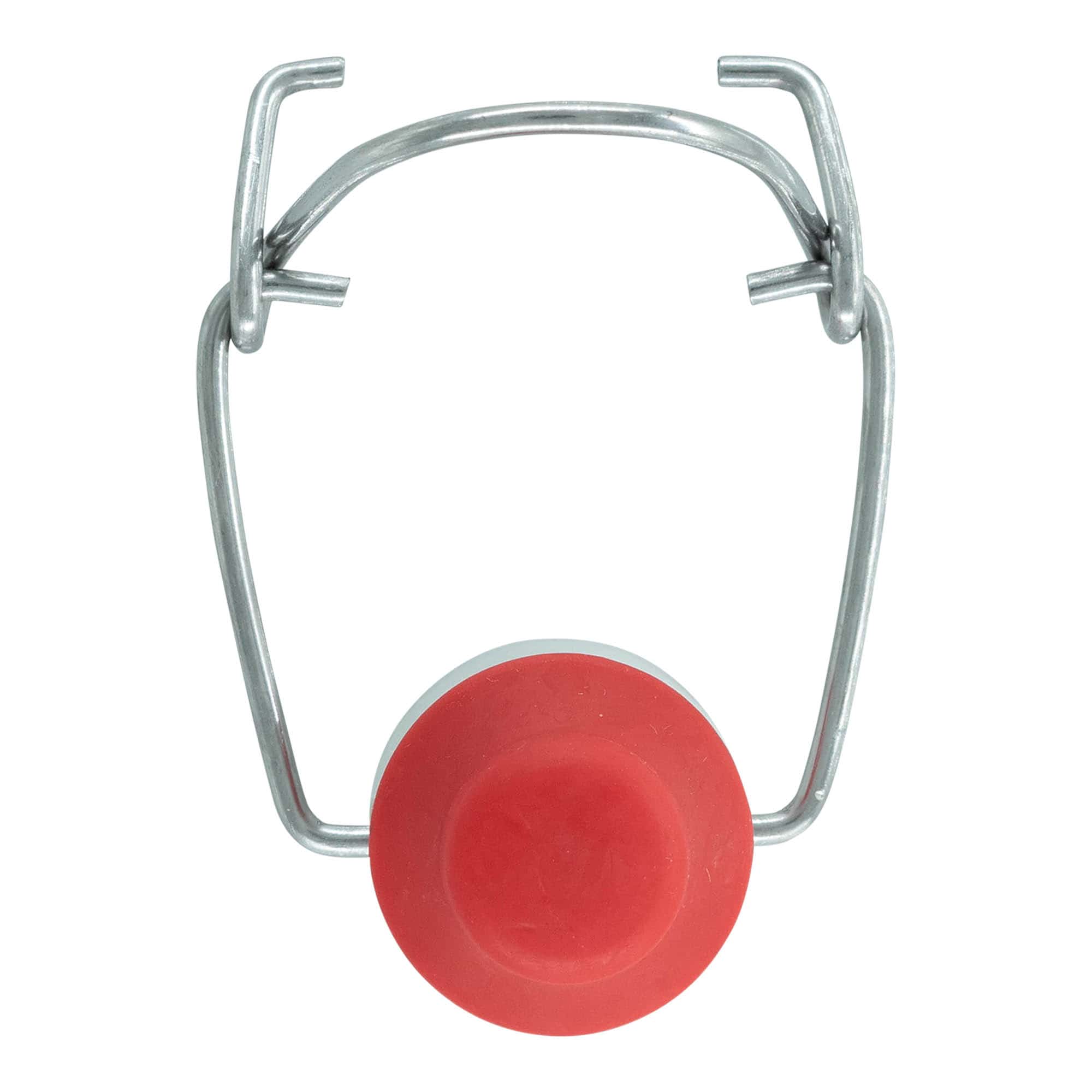 Fermeture à boucle taille spéciale, plastique, rouge-blanc