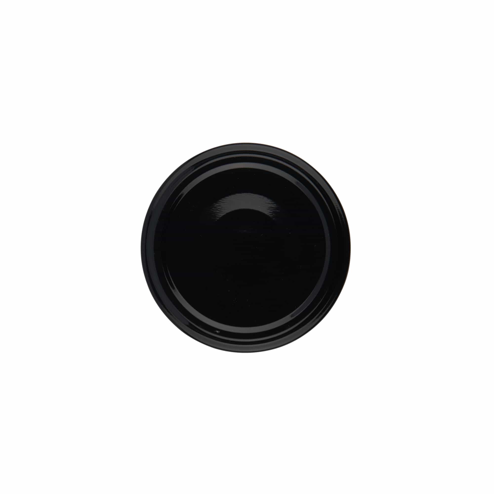 Bouchon à vis, tôle blanche, noir, pour ouverture : TO 63