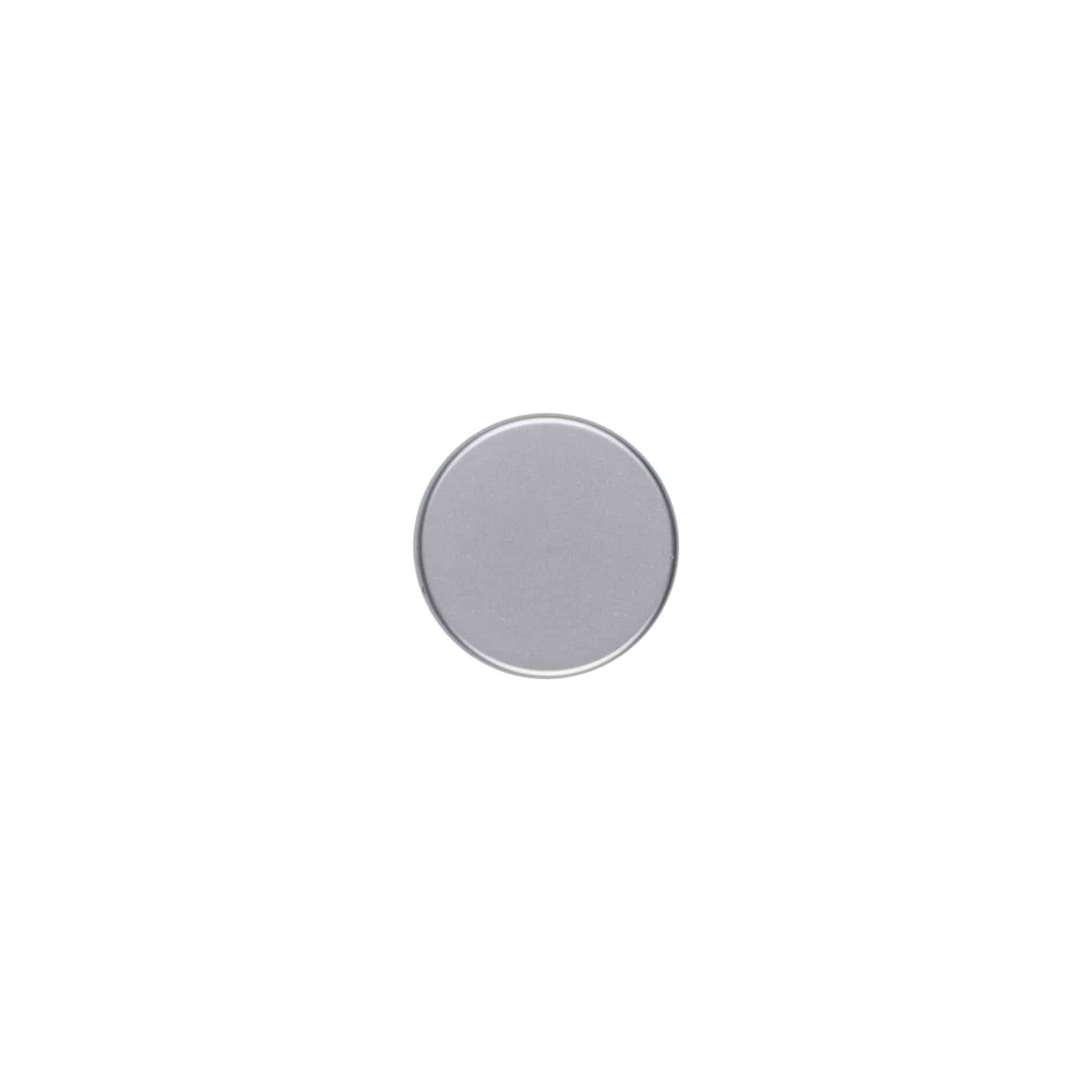 Bouchon à vis, plastique ABS, argenté mat, pour goulot : GPI 33/400