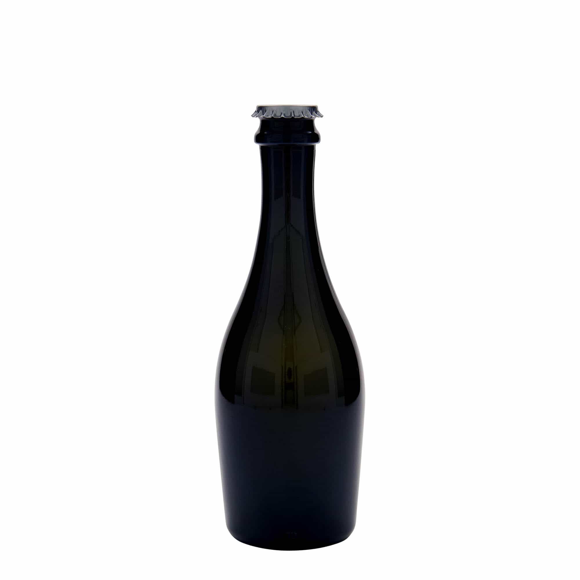 Bouteille de vin mousseux 330 ml 'Carmen', verre, vert antique, ouverture : capsule couronne
