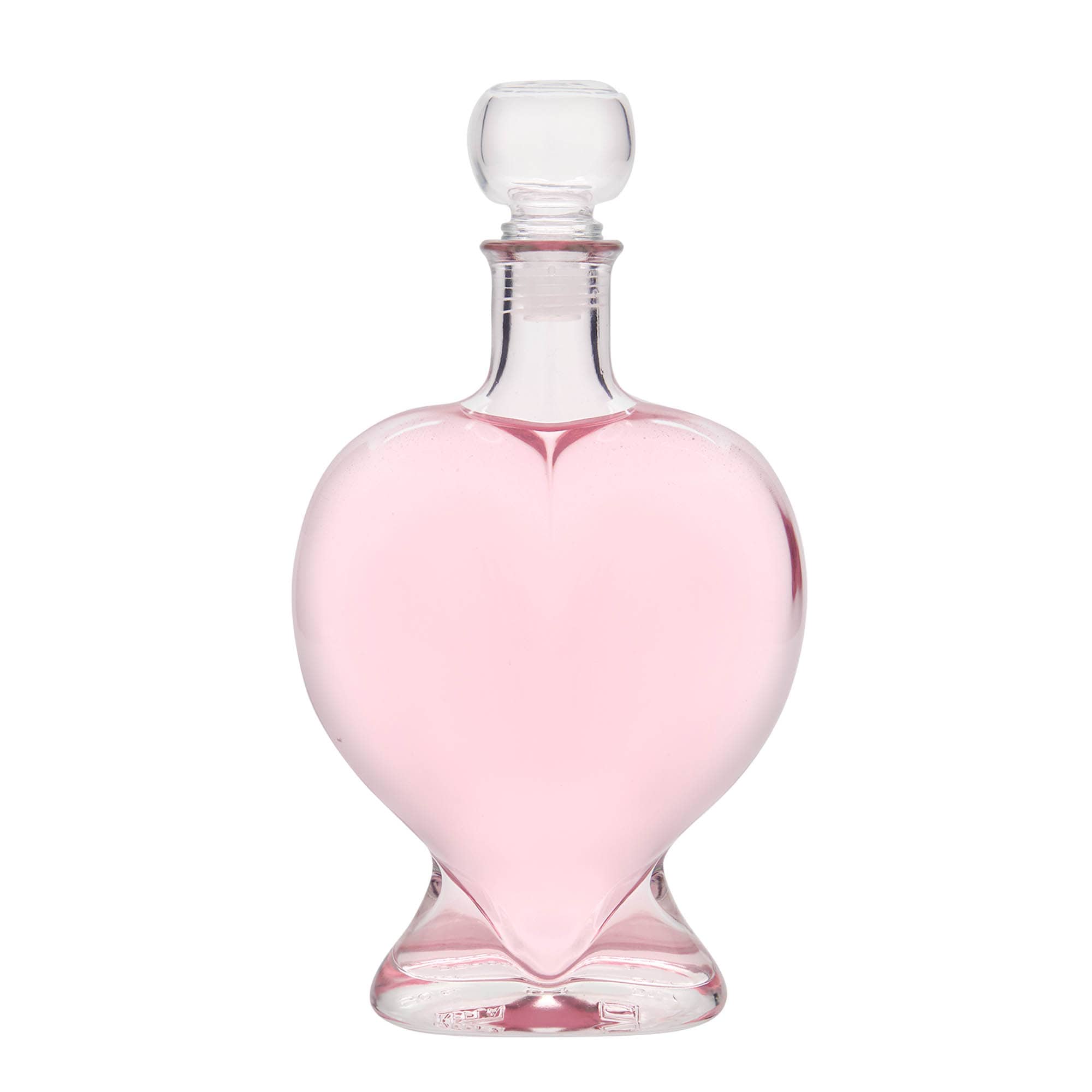Bouteille en verre 500 ml « Cœur », ouverture : bouchon en liège