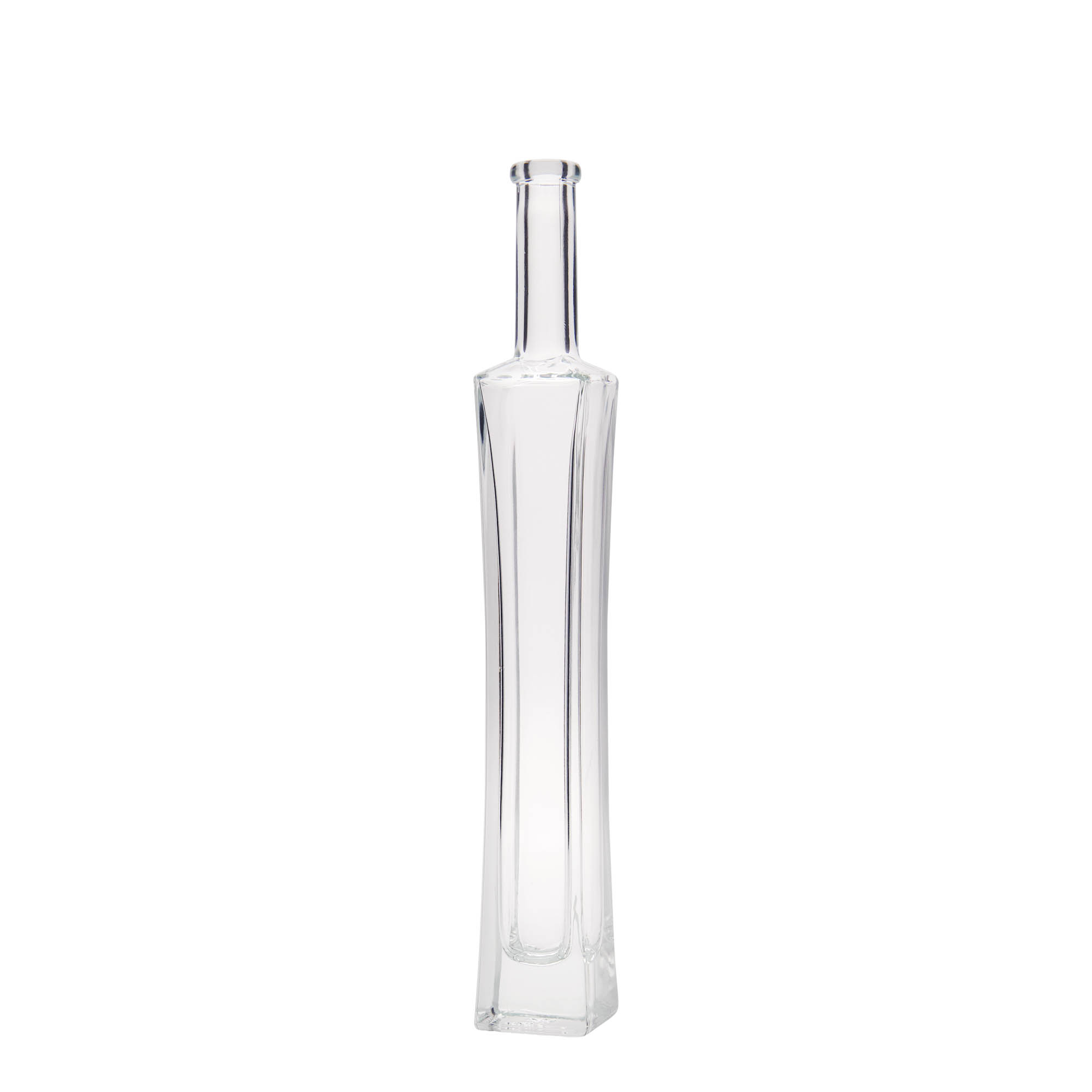 Flacon en verre 100 ml « Koko », carré, ouverture : bouchon en liège