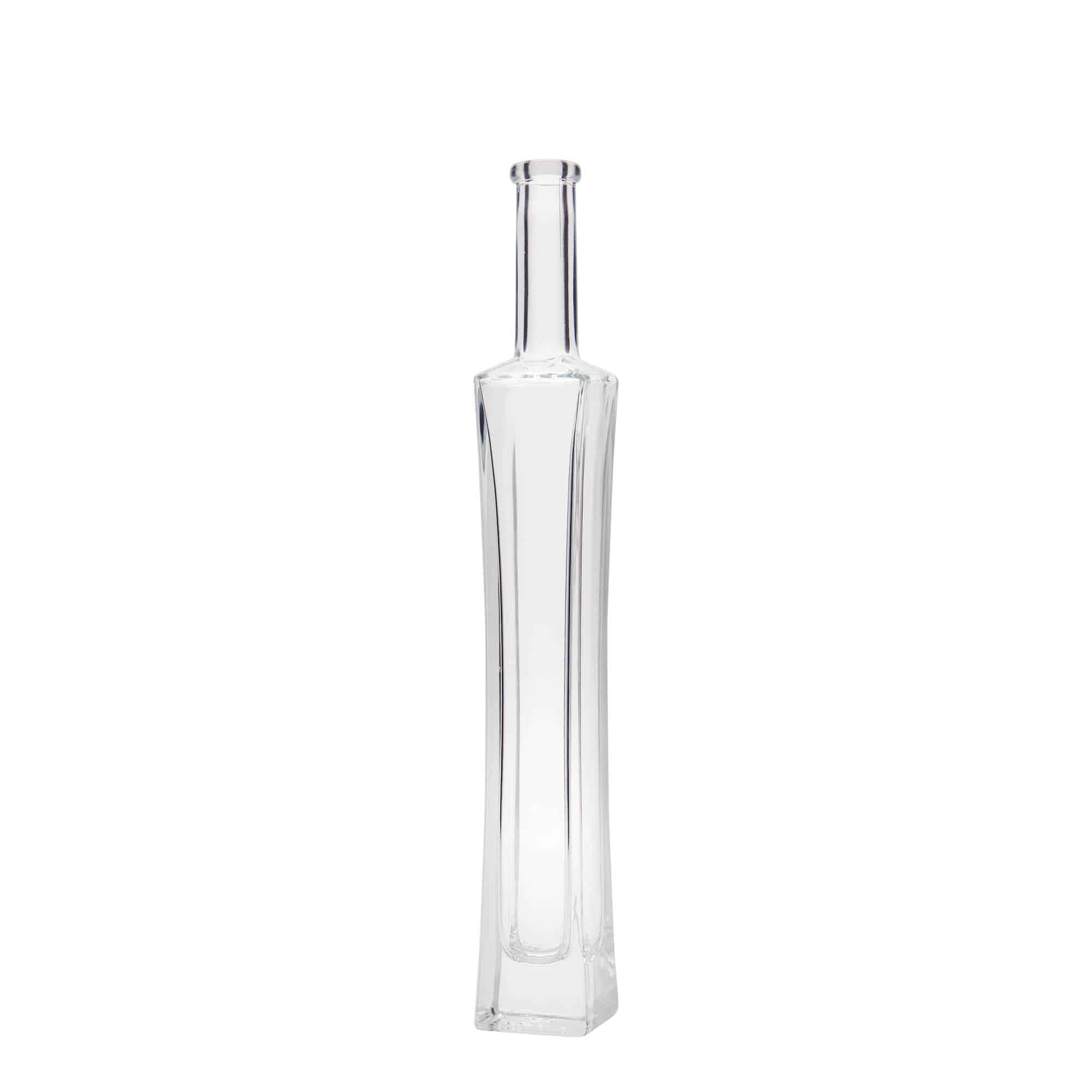 Flacon en verre 100 ml « Koko », carré, ouverture : bouchon en liège