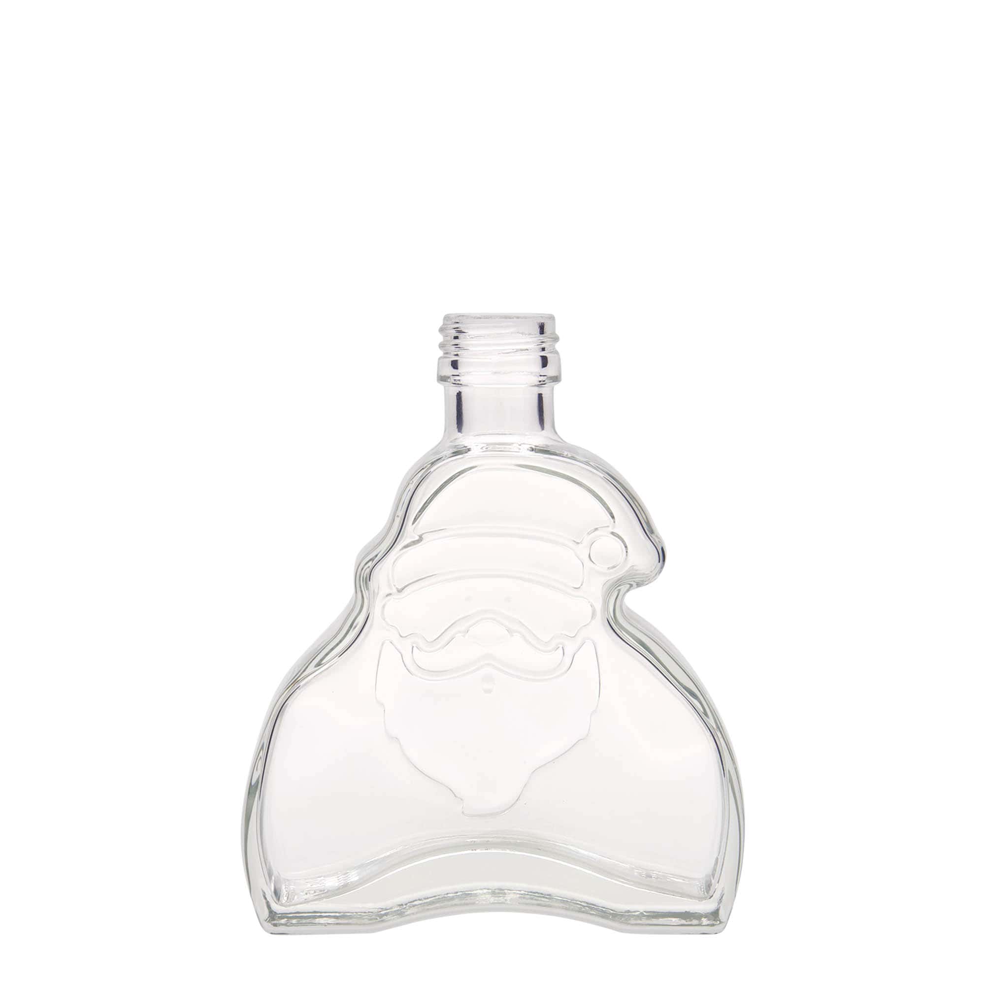 Bouteille en verre 200 ml « Père Noël », ouverture : PP 28