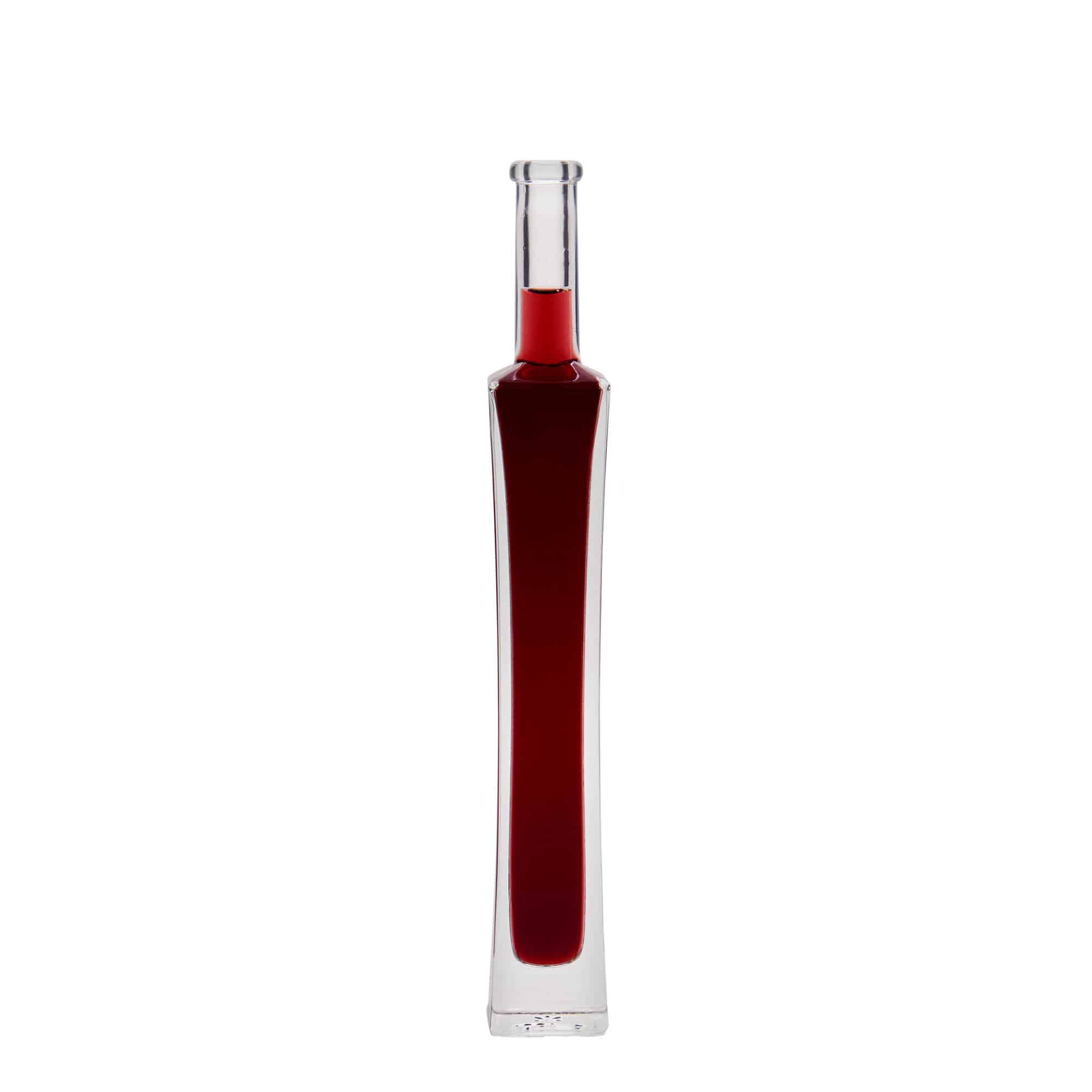 Flacon en verre 100 ml « Koko », carré, ouverture : bouchon en liège