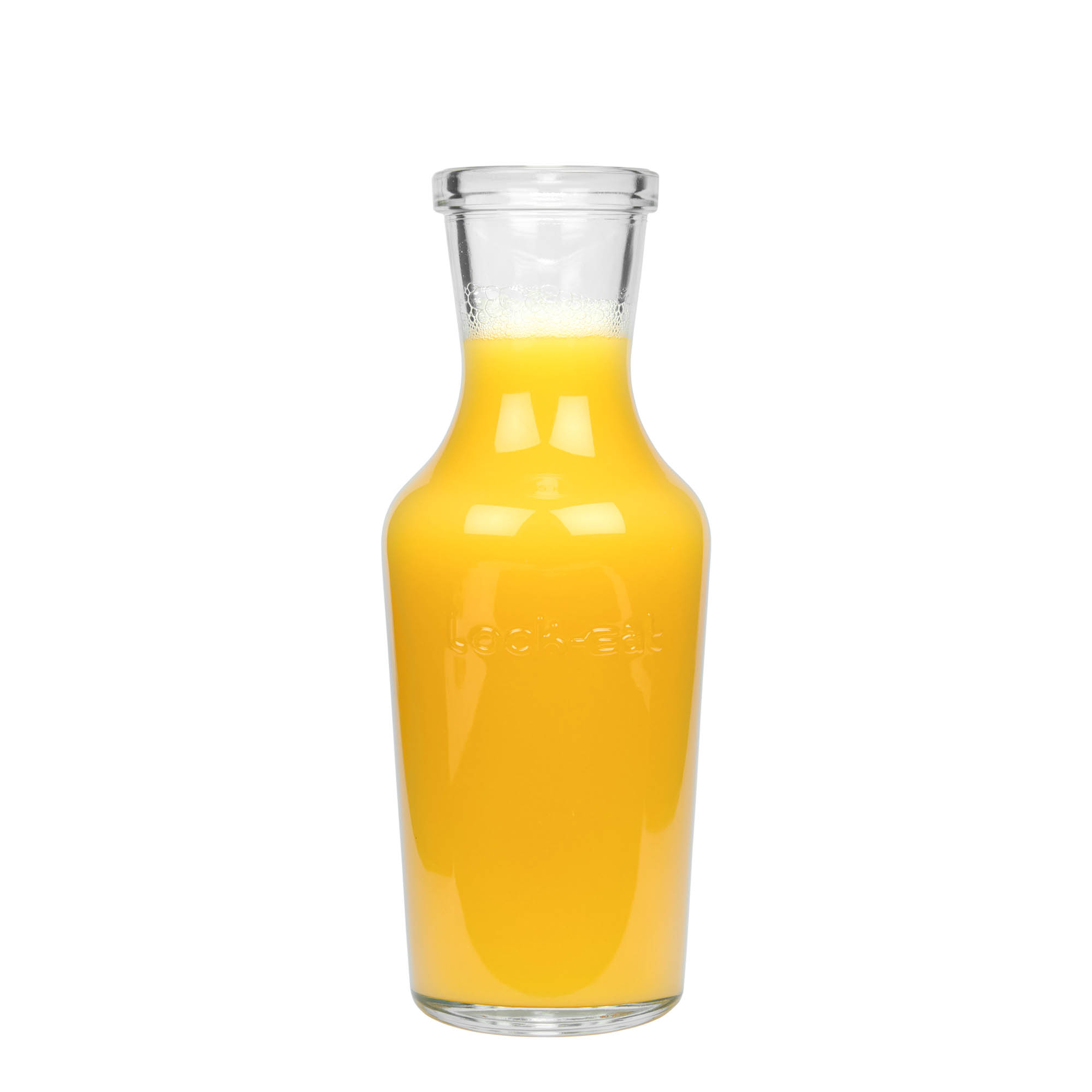 Carafe en verre 1.000 ml 'Lock-Eat', ouverture : fermeture à pince métallique