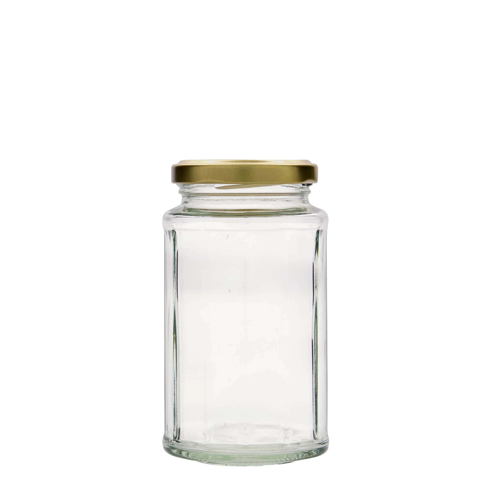 288 ml en verre polygonal, dodécagonal, ouverture : Twist-Off (TO 58) 288 ml en verre polygonal, dodécagonal, ouverture : Twist-Off (TO 58)