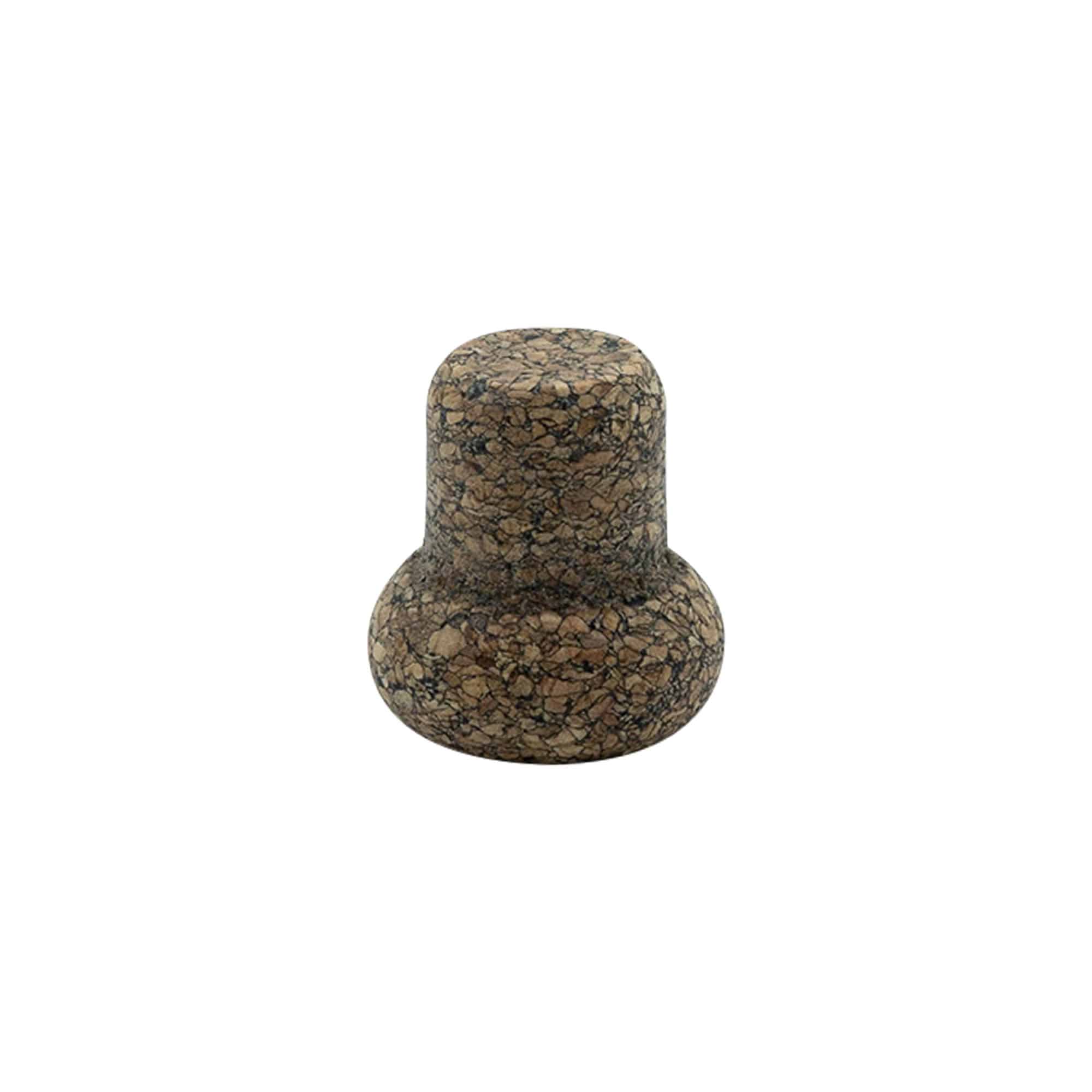 Bouchon à poignée 'Barrel' 22,5 mm, Corkcoal, pour bouchage: bouchon