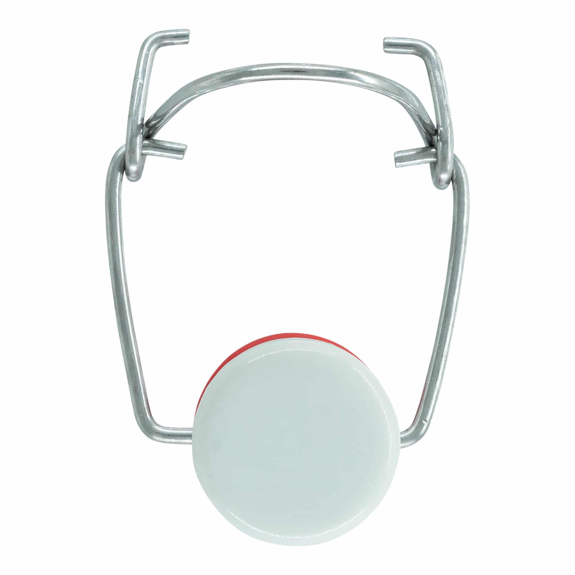 Bouchon mécanique taille spéciale, plastique, rouge-blanc