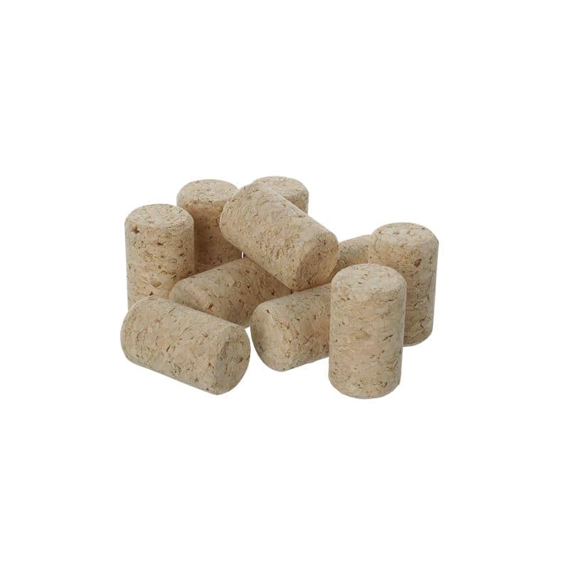 Bouchon de vin 22,5 mm, liège naturel, beige, pour col : liège