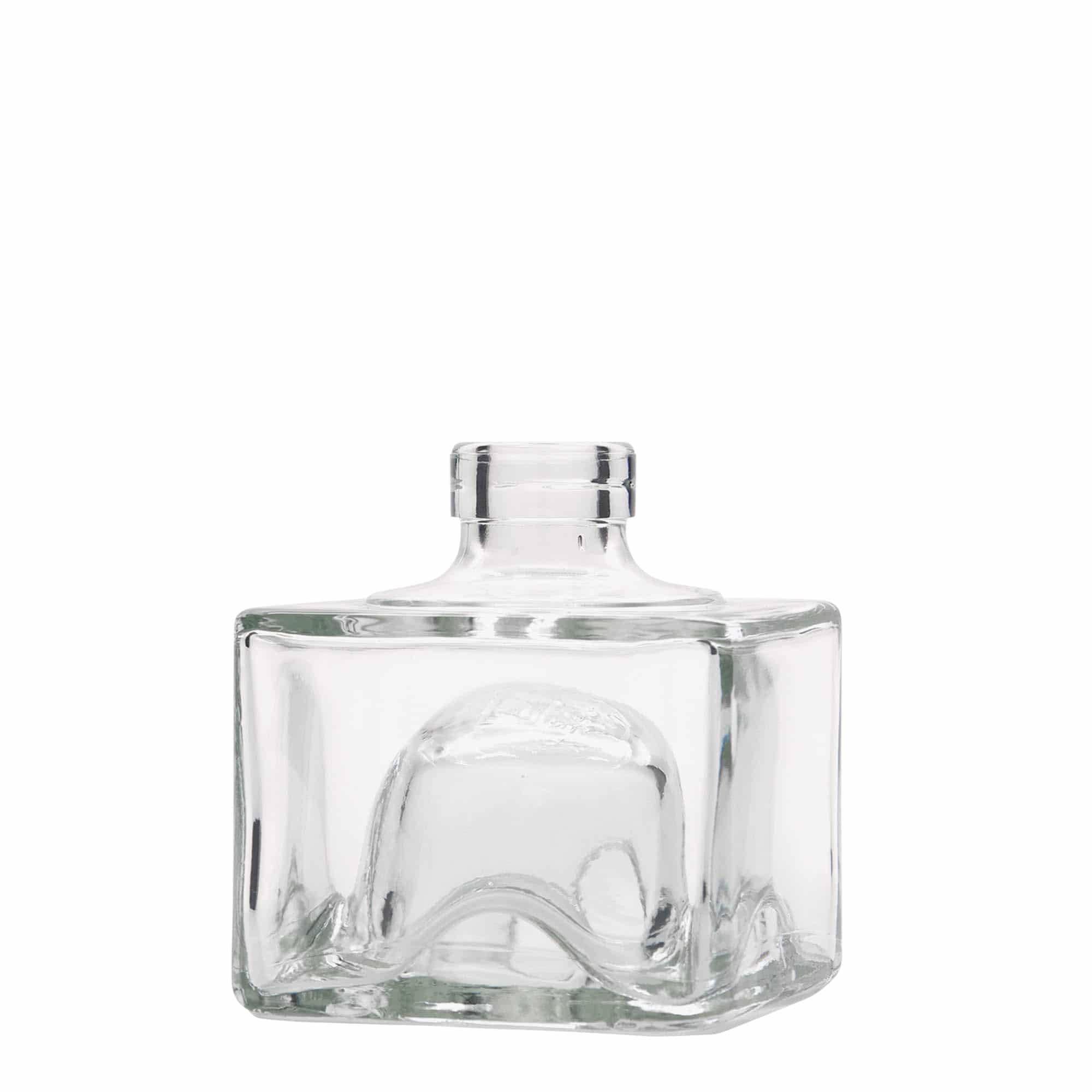 Bouteille en verre 200 ml 'Cocolores', carrée, bouchage: bouchon