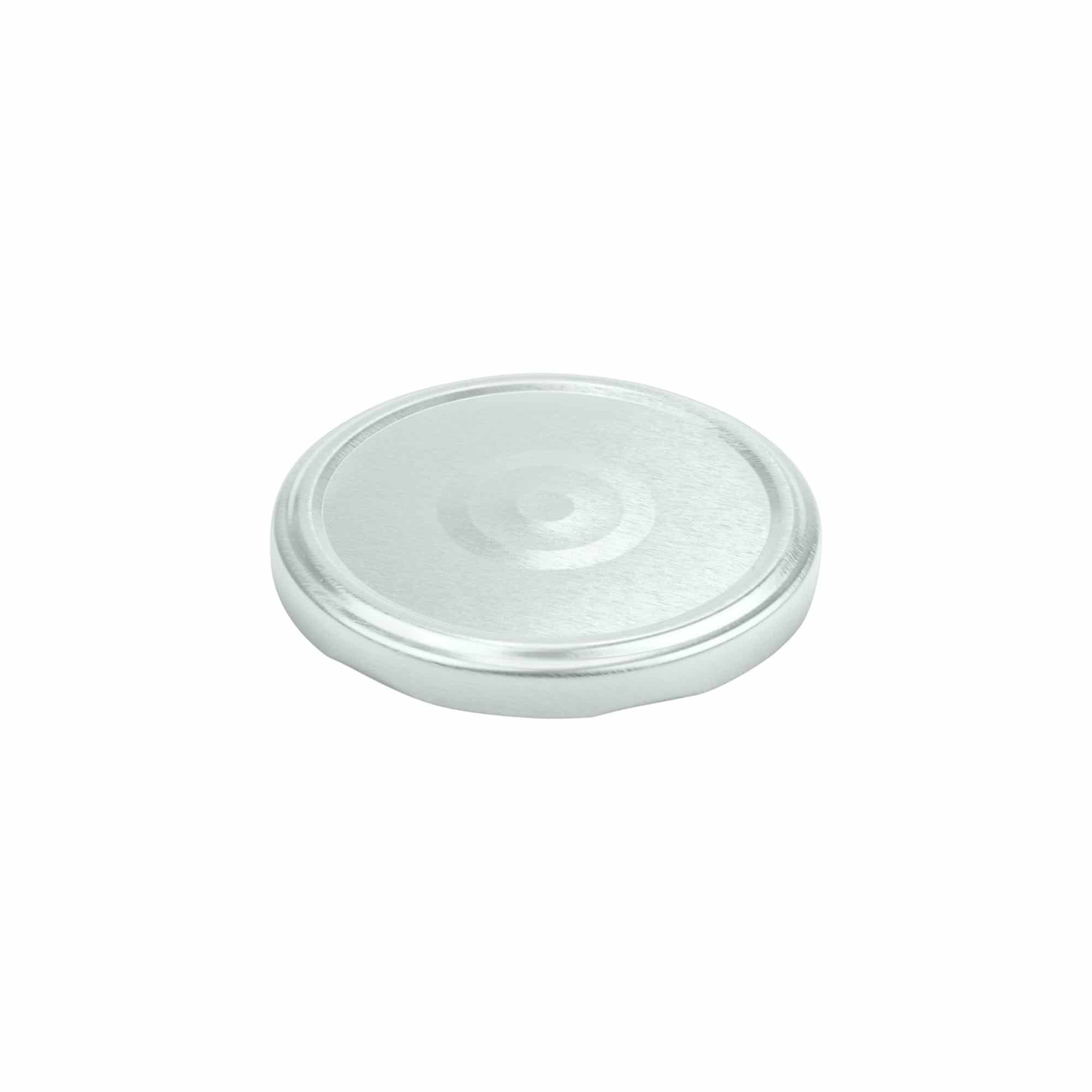 Couvercle Twist-Off, fer blanc, argenté, pour bouchage: TO 82 Couvercle Twist-Off, fer blanc, argenté, pour bouchage: TO 82