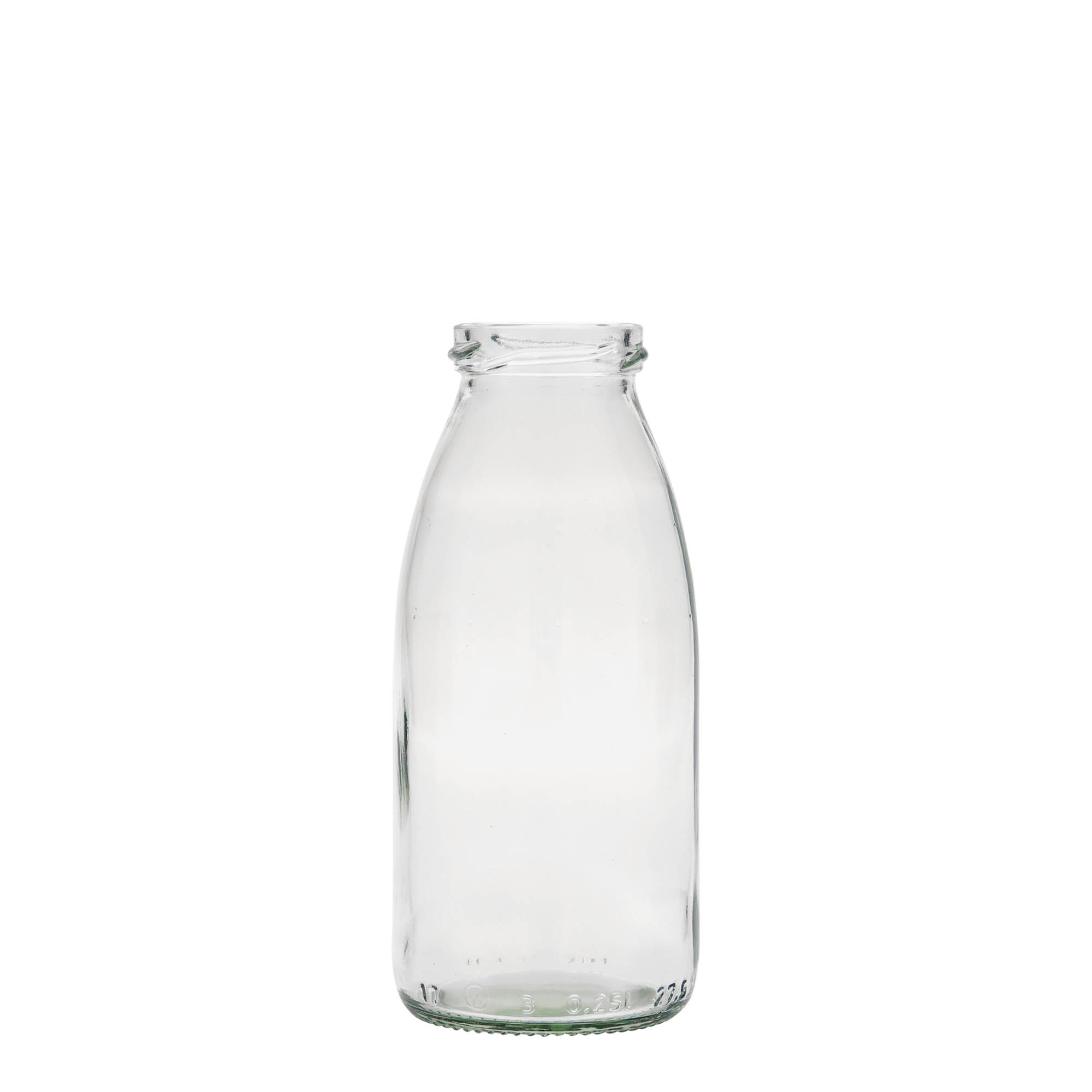 Bouteille en verre 250 ml Vroni #, ouverture : Twist-Off (TO 43) Bouteille en verre 250 ml Vroni #, ouverture : Twist-Off (TO 43)