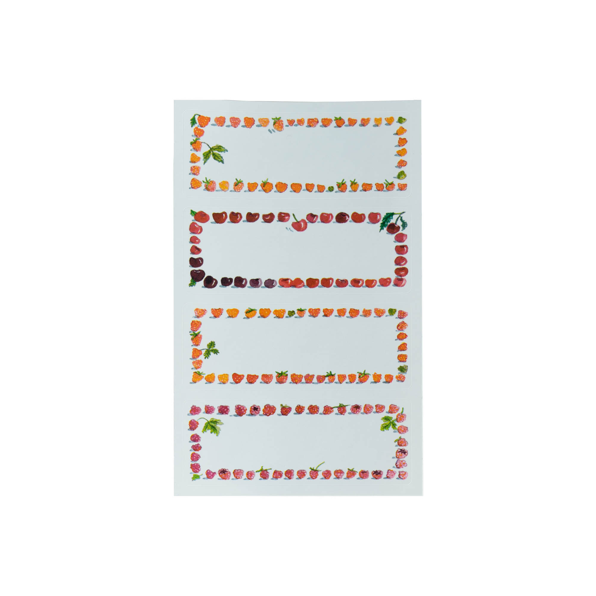 Étiquettes Zweckform « Cadre fruit », rectangulaires, papier, multicolores Étiquettes Zweckform « Cadre fruit », rectangulaires, papier, multicolores