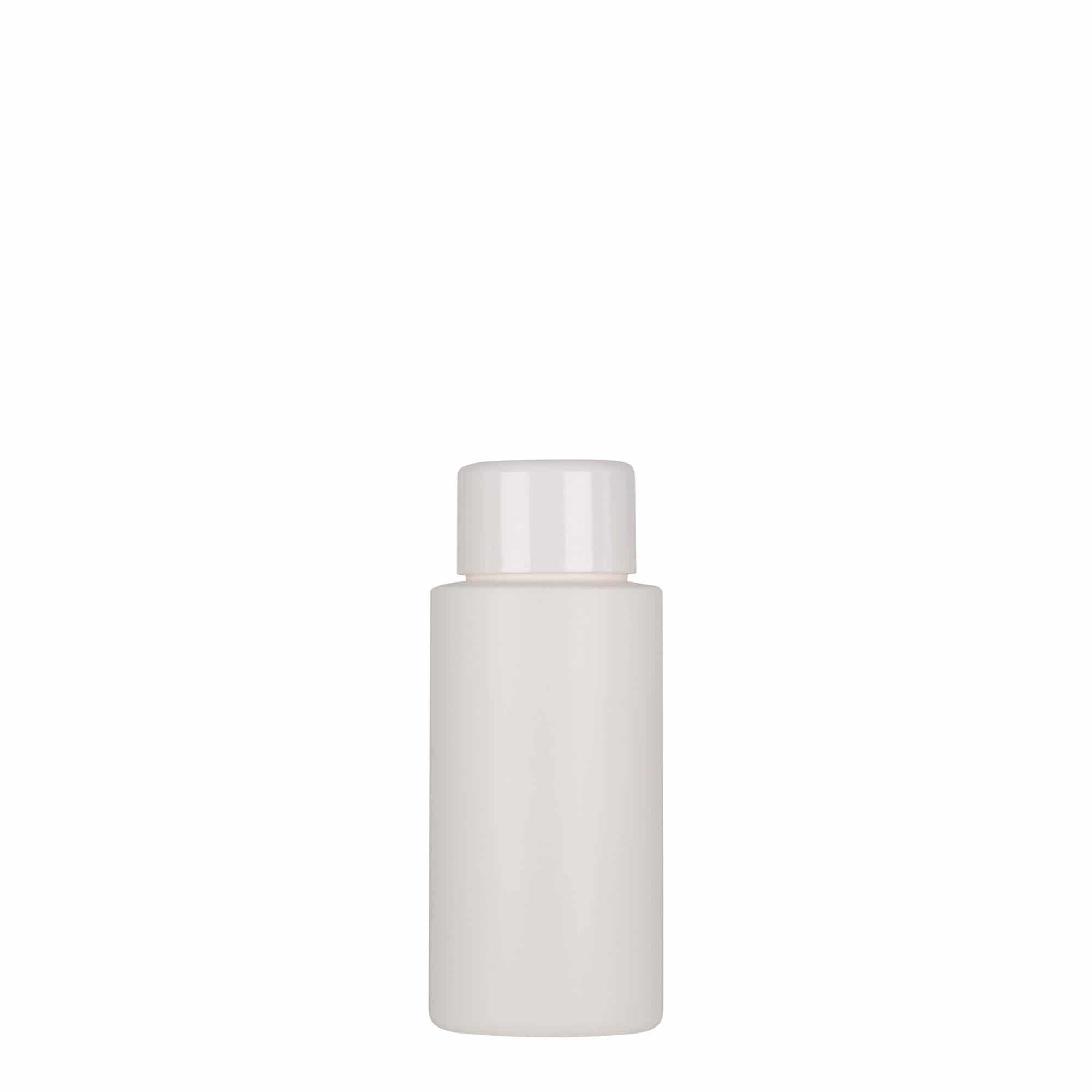 Flacon en plastique 50 ml 'Pipe', PEHD, blanc, ouverture : 24/410