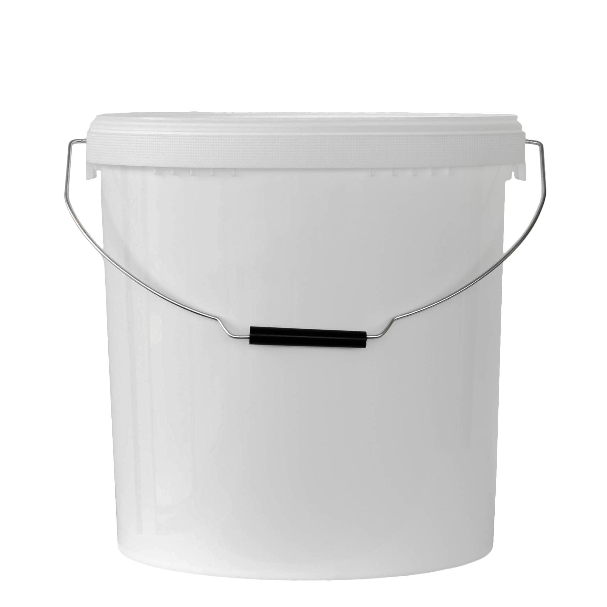 Seau de 20 l, plastique PP, blanc