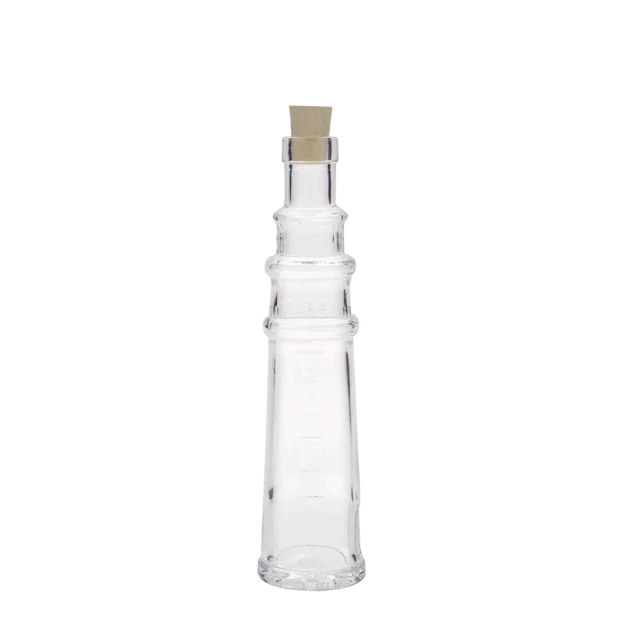 Bouteille en verre 100 ml 'Phare', bouchage: bouchon