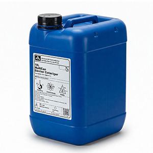 boîte Exemple de produit : bidon bleu avec logo