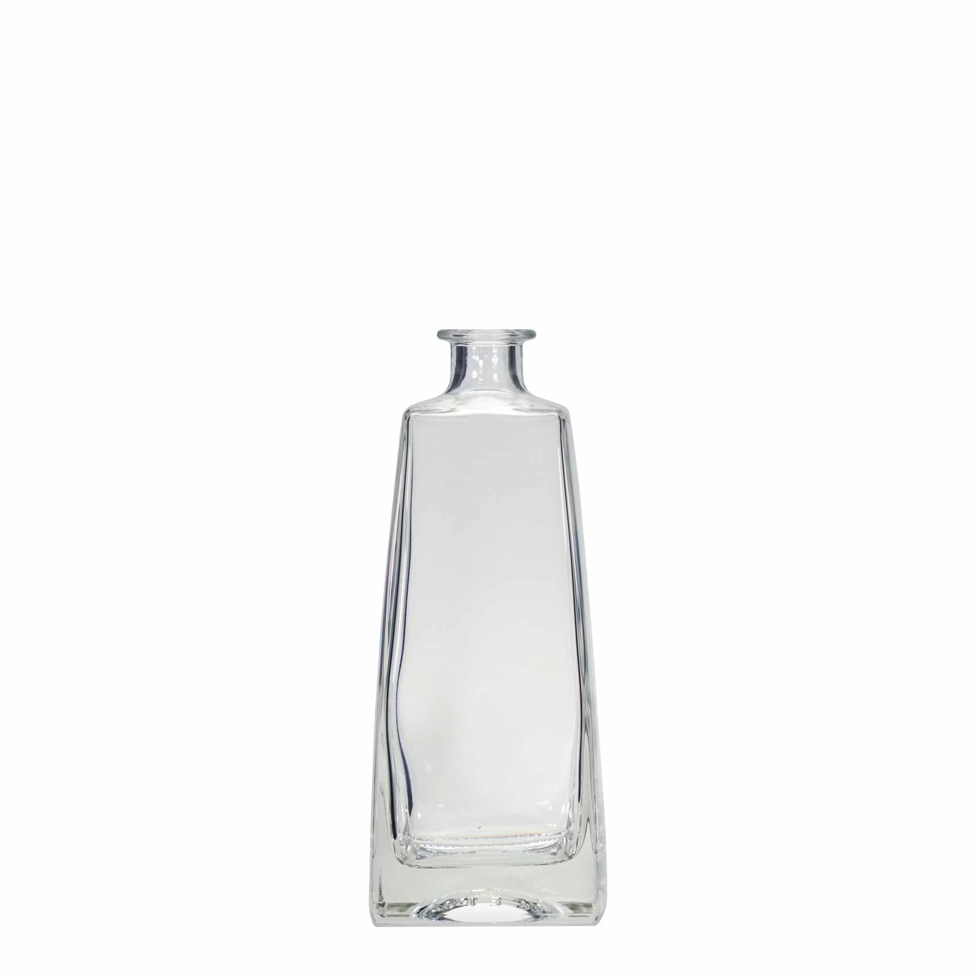 Bouteille en verre 700 ml « Timmy », rectangulaire, ouverture : bouchon en liège Bouteille en verre 700 ml « Timmy », rectangulaire, ouverture : bouchon en liège
