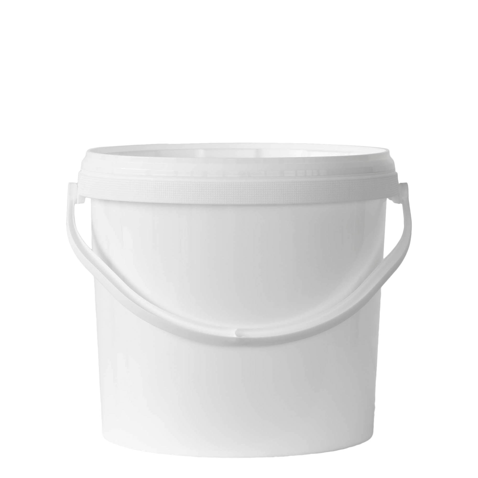 Seau de 12,5 ml, plastique PP, blanc Seau de 12,5 ml, plastique PP, blanc