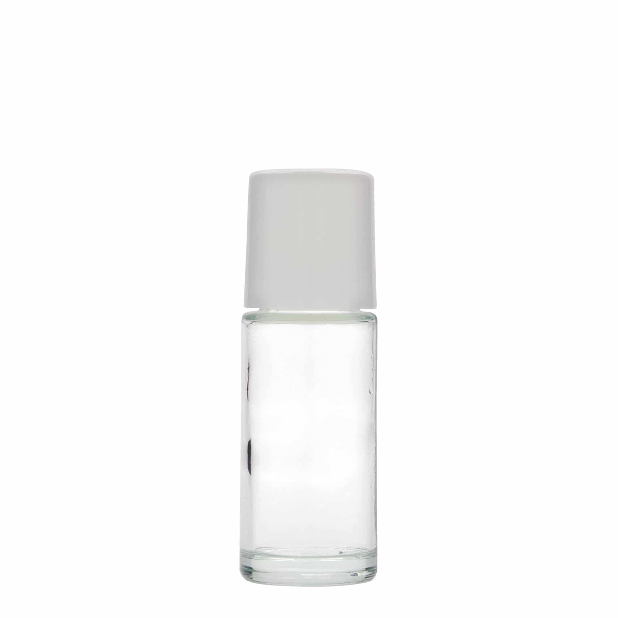 Flacon roll-on de 50 ml, verre, ouverture : bouchon à vis