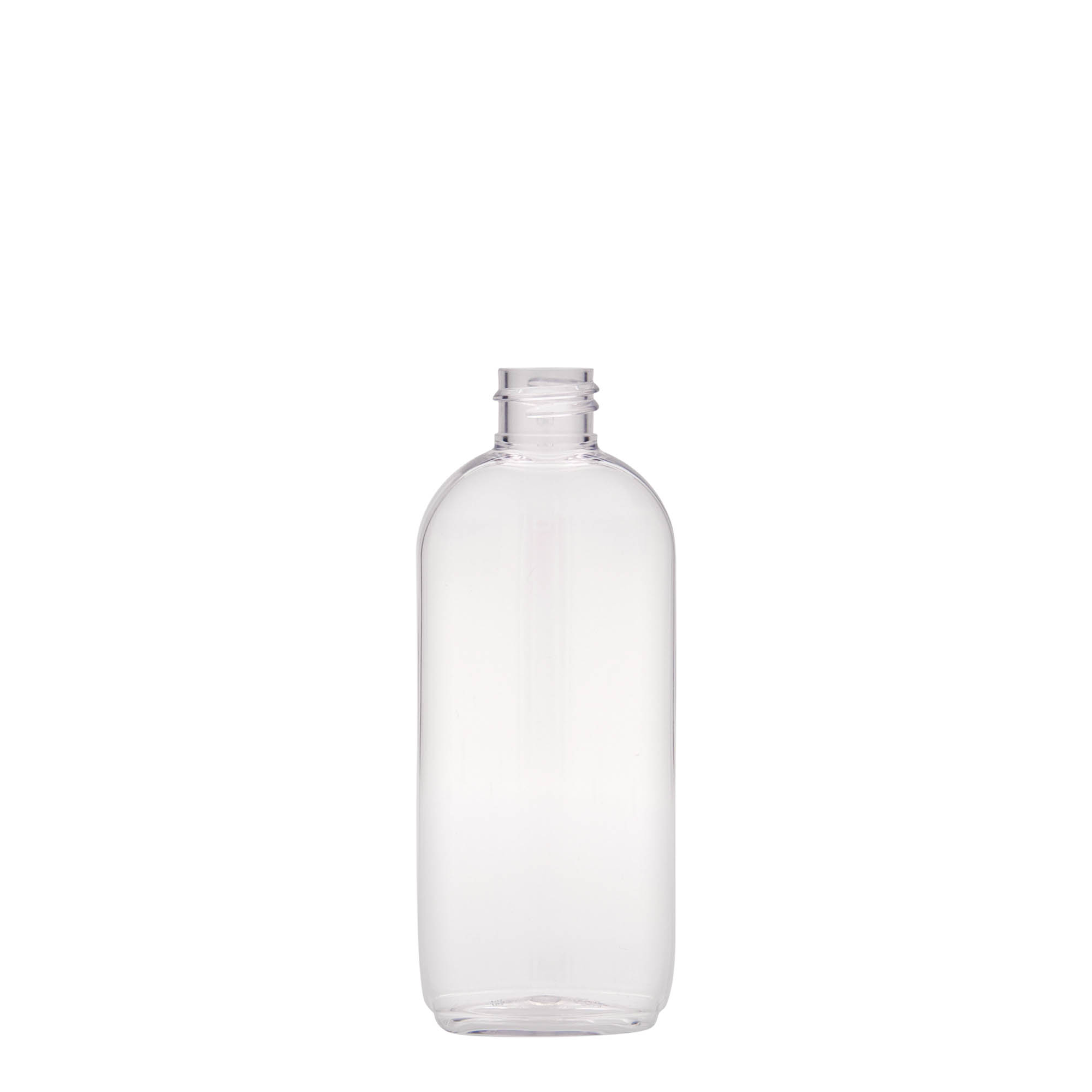 Flacon PET 100 ml 'Iris', ovale, plastique, ouverture : 20/410 Flacon PET 100 ml 'Iris', ovale, plastique, ouverture : 20/410