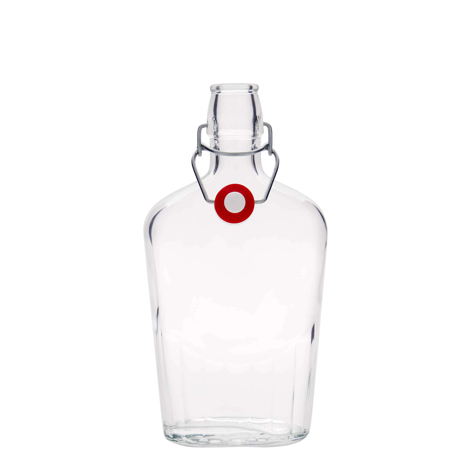 Bouteille en verre 500 ml « Fiaschetta », ovale, ouverture : bouchon à levier Bouteille en verre 500 ml « Fiaschetta », ovale, ouverture : bouchon à levier