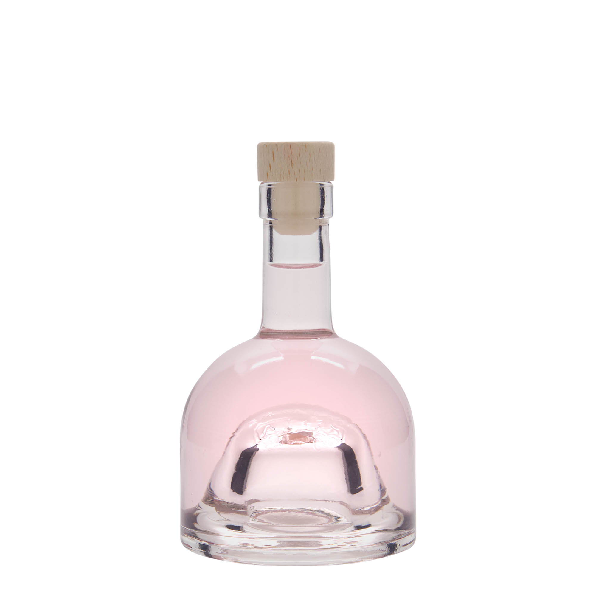 Bouteille en verre 200 ml 'Kato', ouverture : bouchon en liège