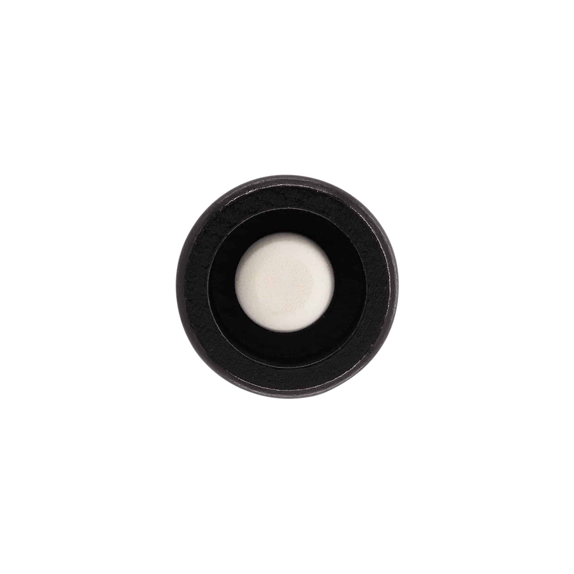 Bouchon à poignée 19 mm, bois/plastique, noir, pour bouchage: bouchon