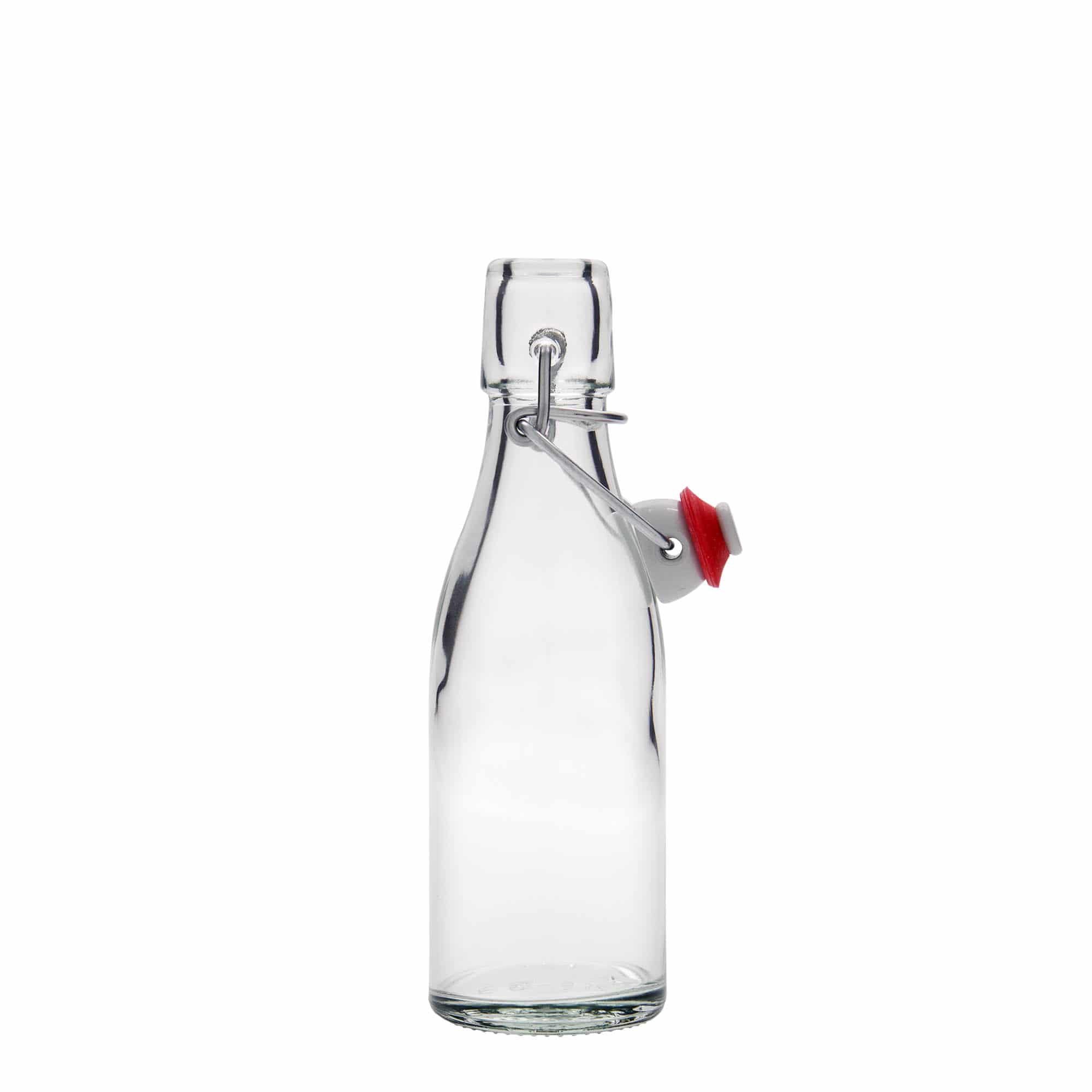 Bouteille en verre 200 ml « Paul », ouverture : fermeture à bascule