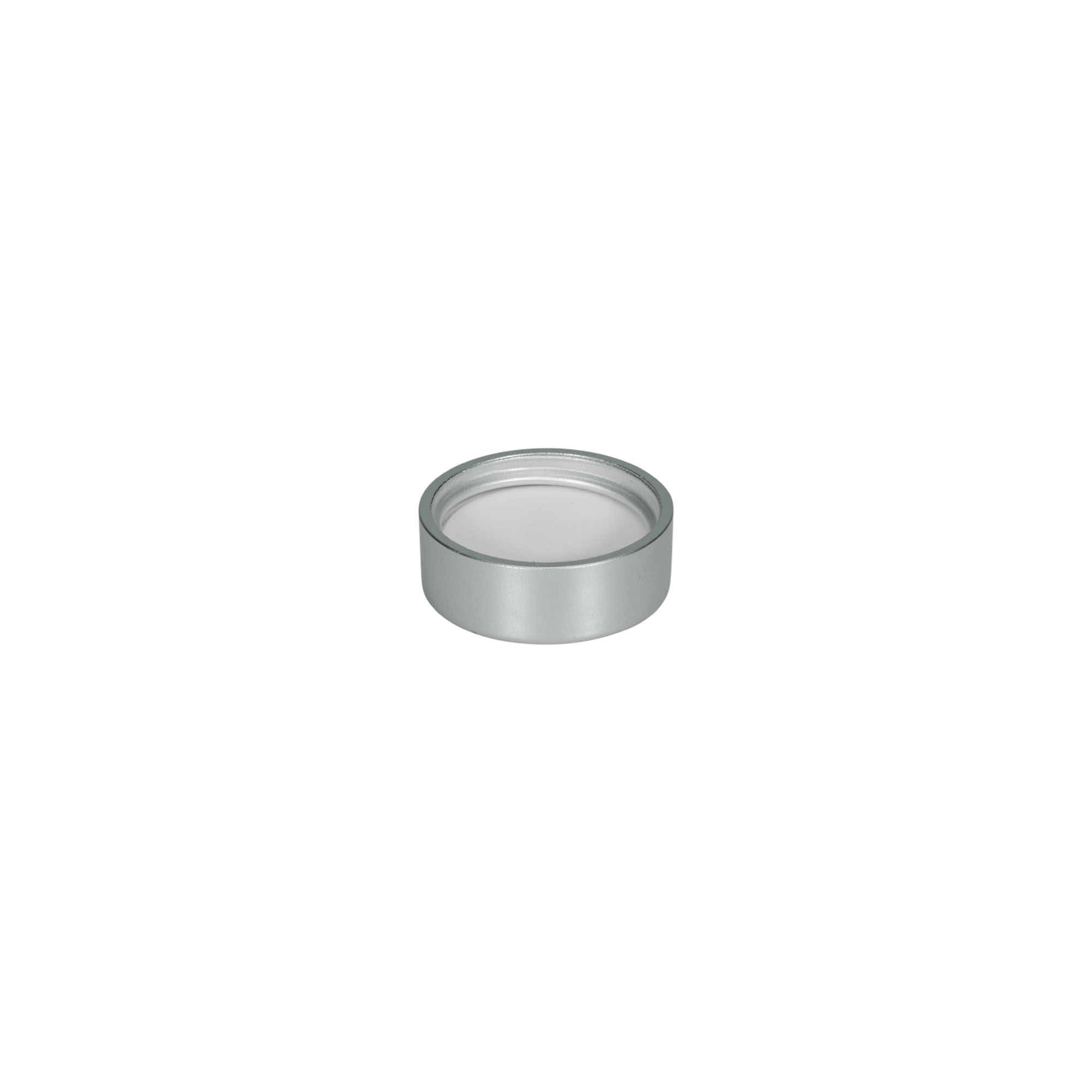 Bouchon à vis, plastique ABS, argent mat, pour ouverture : GPI 33/400