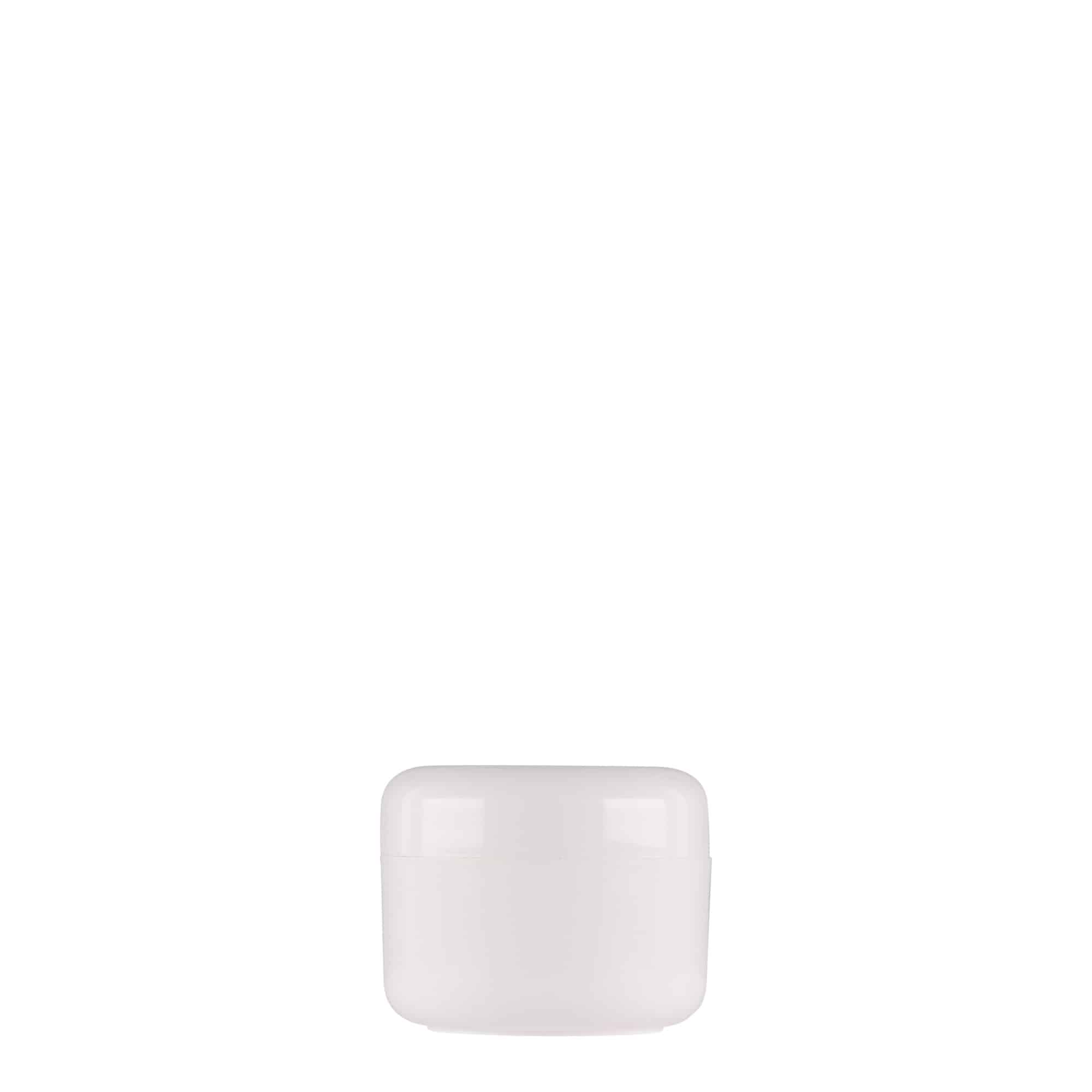 Dose en plastique 15 ml 'Bianca', PP, blanc, ouverture : bouchon à vis