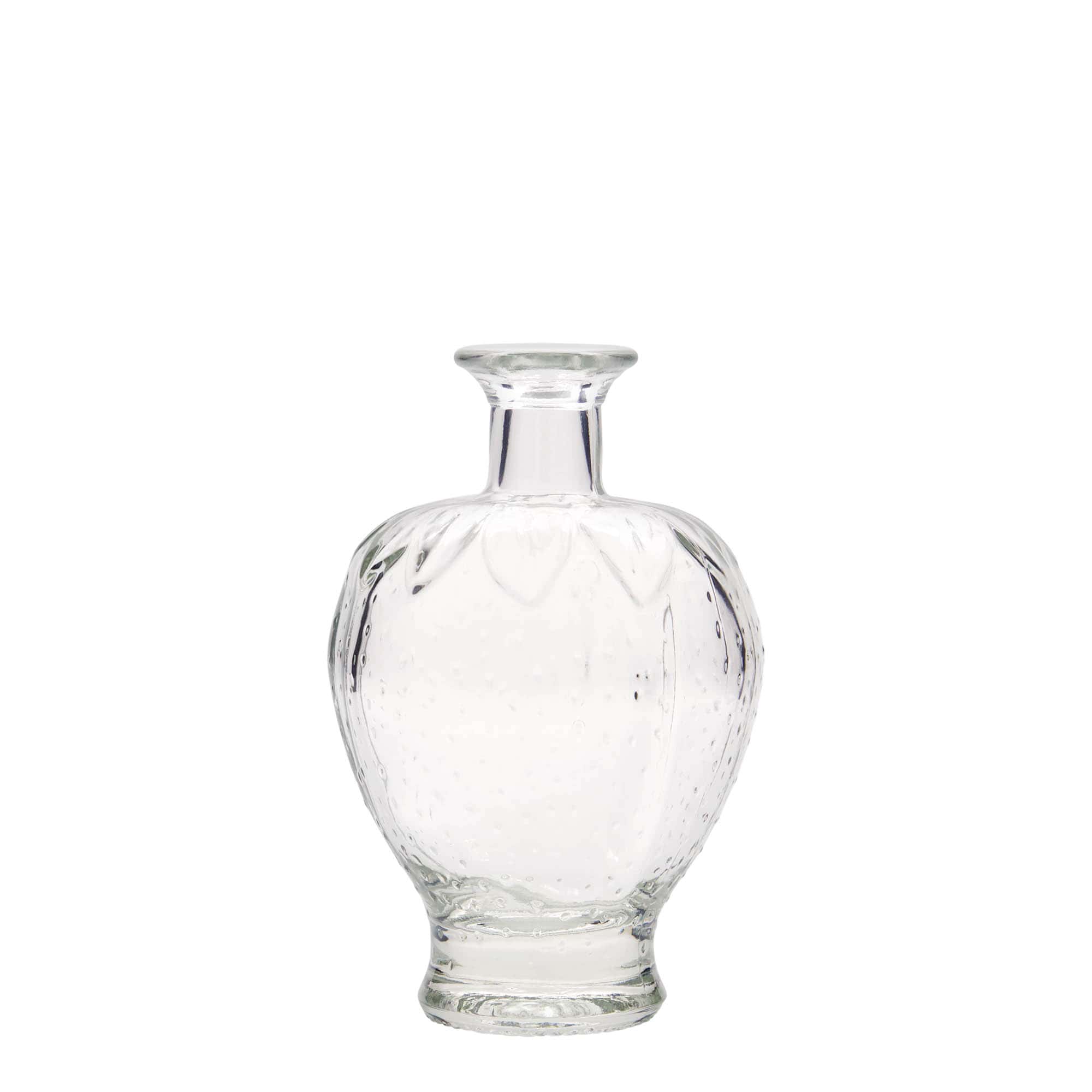 Flacon en verre de 200 ml « Fraise », ouverture : bouchon en liège Flacon en verre de 200 ml « Fraise », ouverture : bouchon en liège