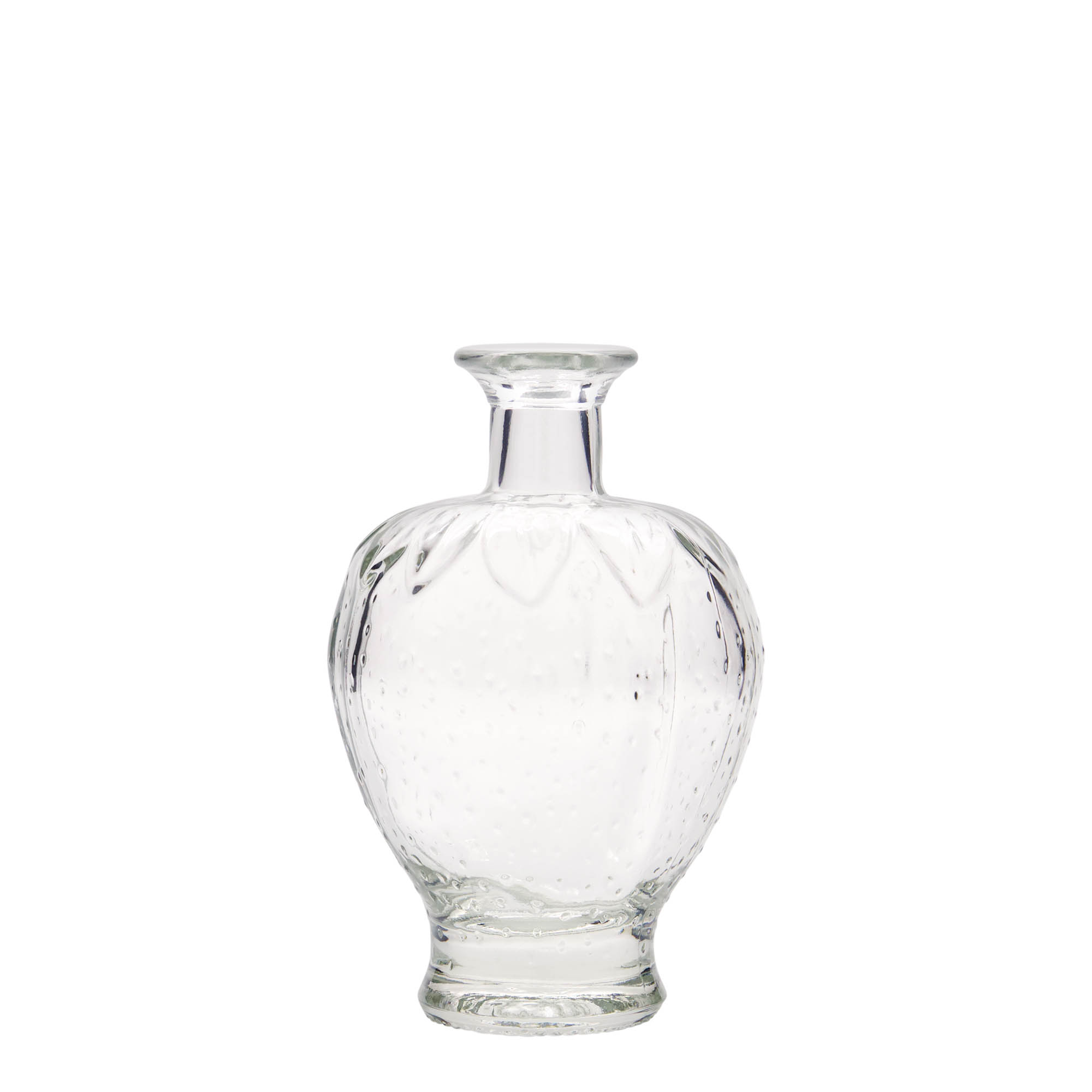 Flacon en verre de 200 ml « Fraise », ouverture : bouchon en liège Flacon en verre de 200 ml « Fraise », ouverture : bouchon en liège
