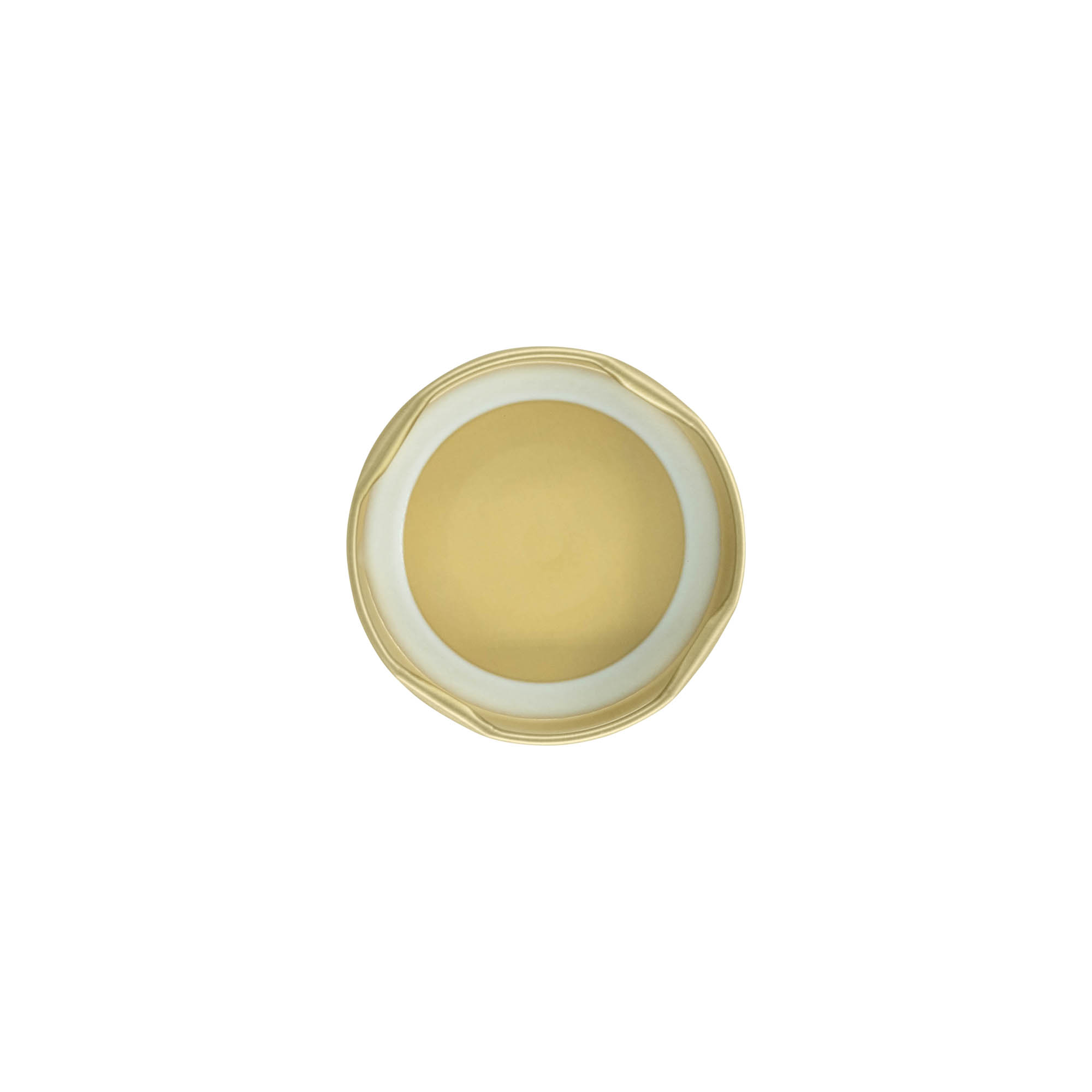 Bouchon à vis, tôle blanche, doré, pour ouverture : TO 53