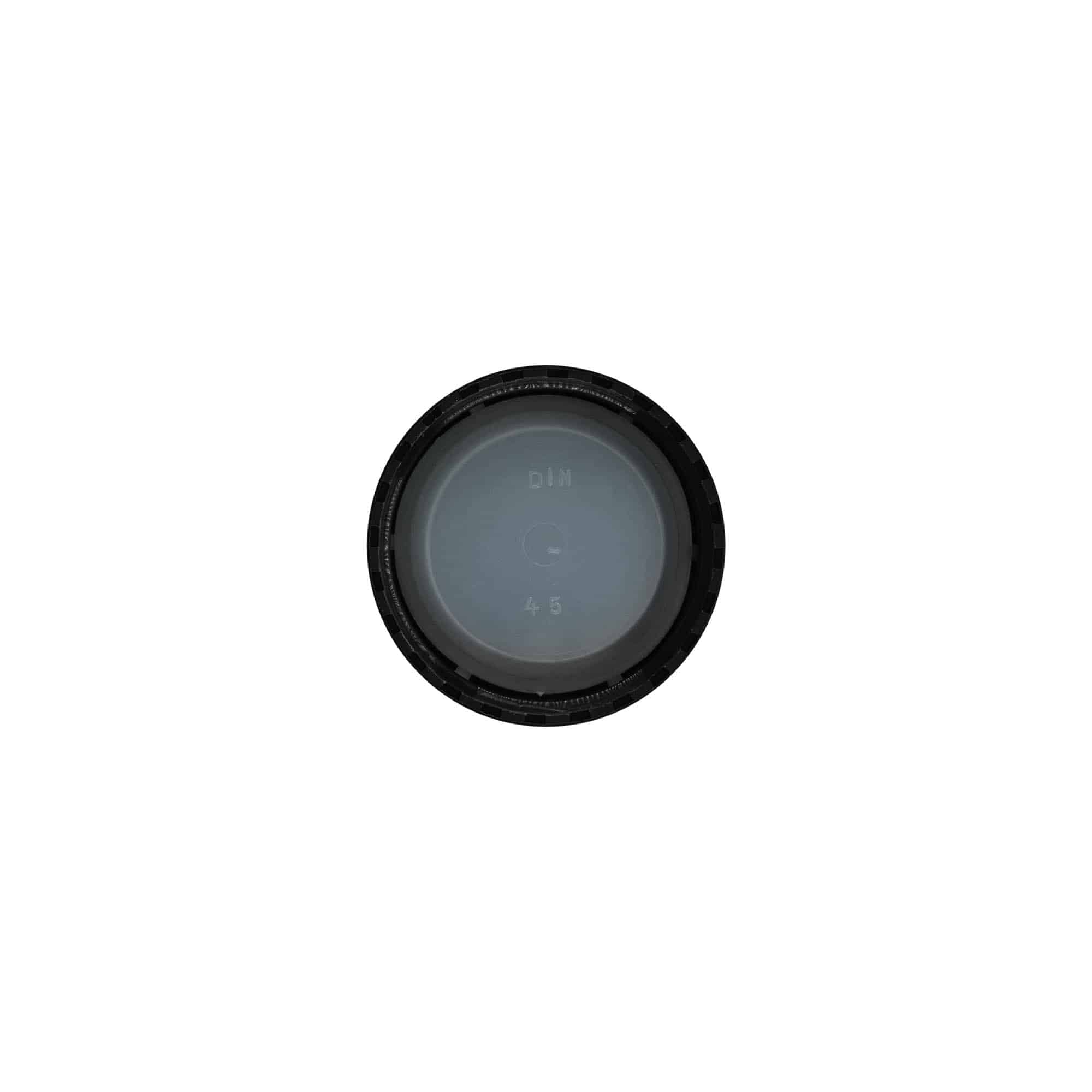Bouchon à vis, plastique PP, noir, pour ouverture : DIN 45